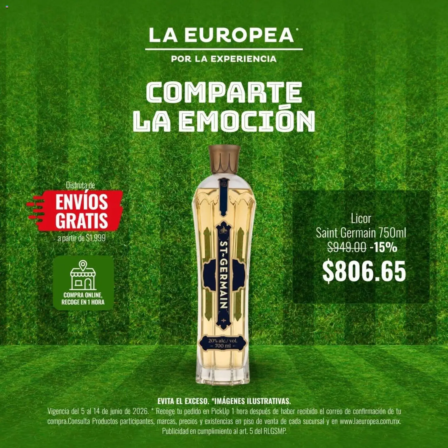Nuevas ofertas de La Europea válidas en toda la República Mexicana desde el 05.06.2026. ¡Encuentra las mejores ofertas en La Europea catálogo Comparte la emoción! | Página: 5