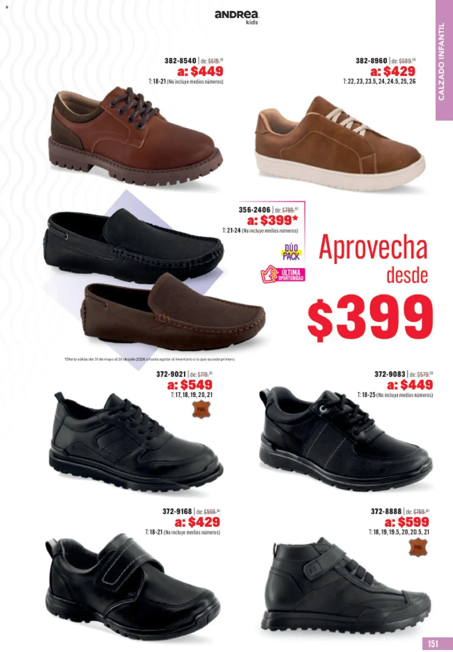 Nuevas ofertas de Andrea válidas en toda la República Mexicana desde el 31.05.2026. ¡Encuentra las mejores ofertas en Andrea catálogo Outlet! | Página: 151