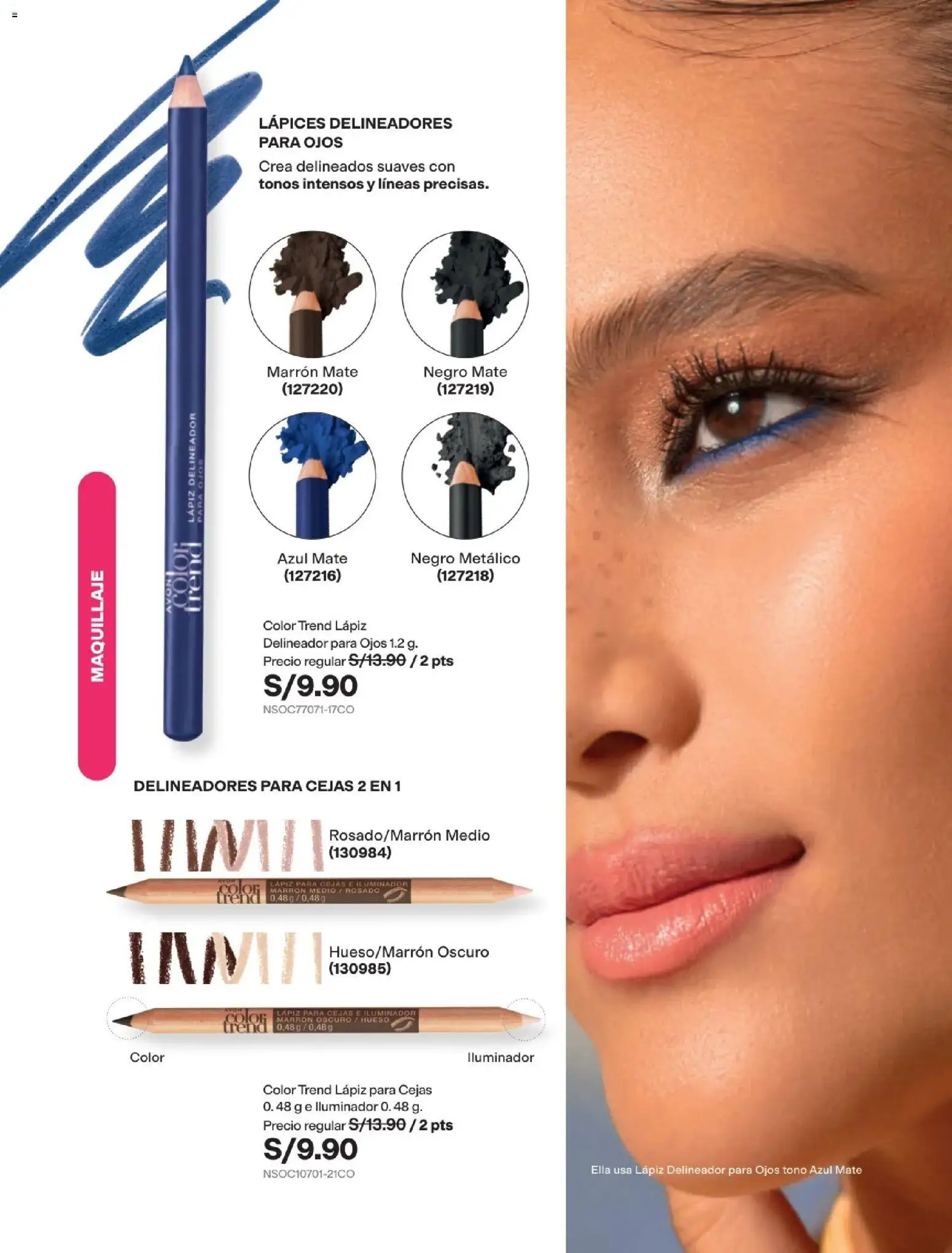 Catálogo Avon válido desde 22/07/2026 | Página: 51 | Productos: Delineador, Maquillaje