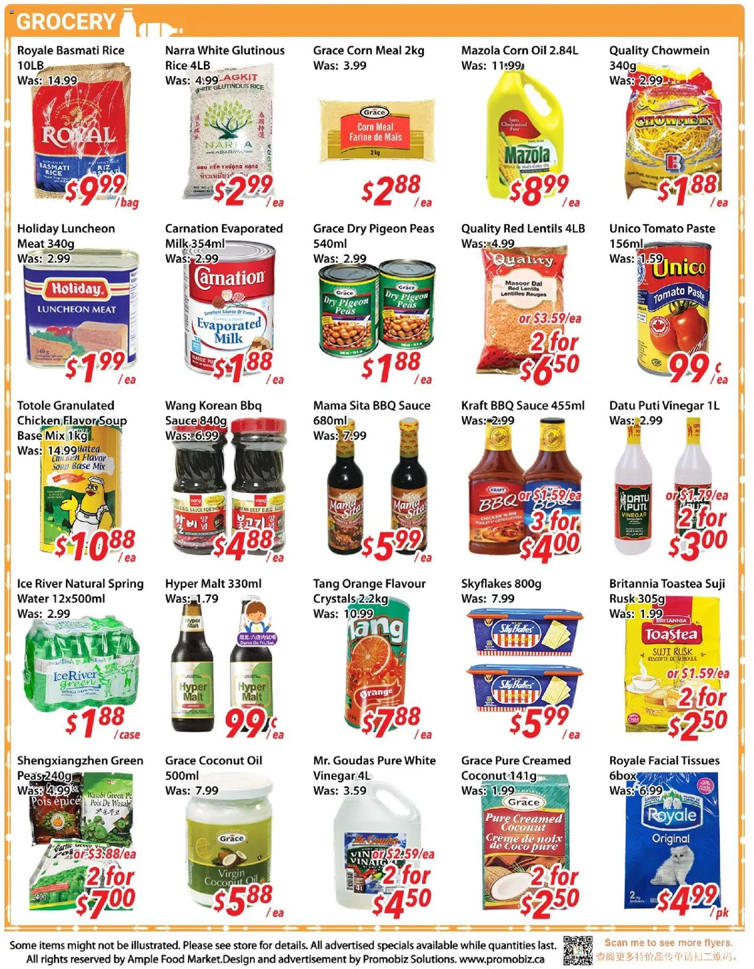 Ample Food Market flyer valid from 05.06.2026 | Page: 3 | Products: Tea, Beef, Case, Milk