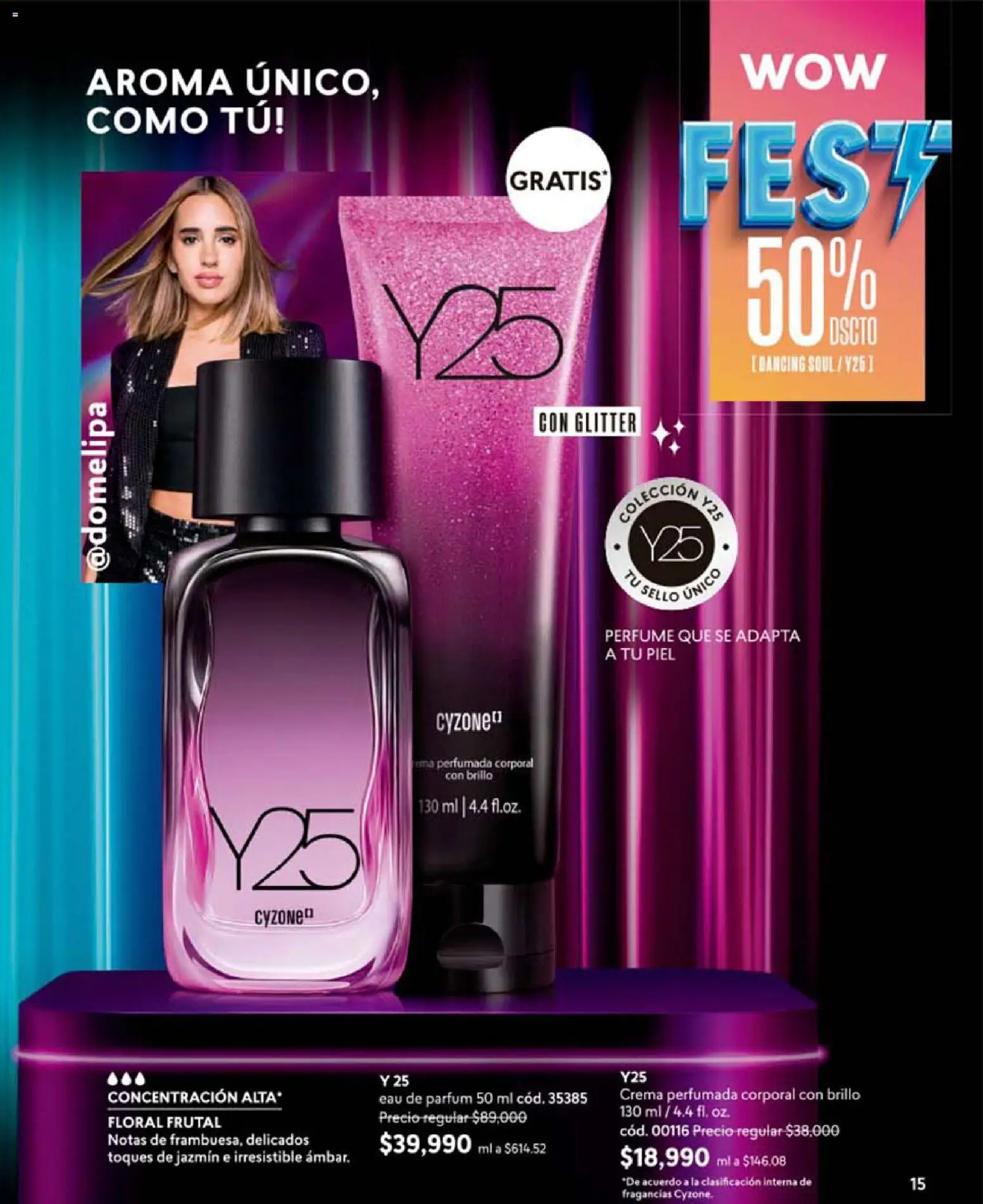 CyZone revista - valida desde el 19.05.2026 | Página: 15 | Productos: Crema, Glitter, Brillo, Perfume