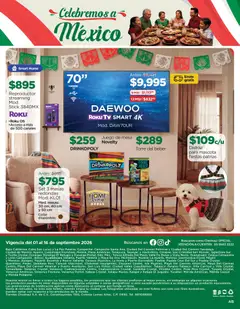 Vista previa de Chedraui Celebremos a México, nuevo folleto de la tienda, válido en México a partir del 01/09/2026 | Página: 16 | Productos: Flores, Reproductor, Juego, Mesa