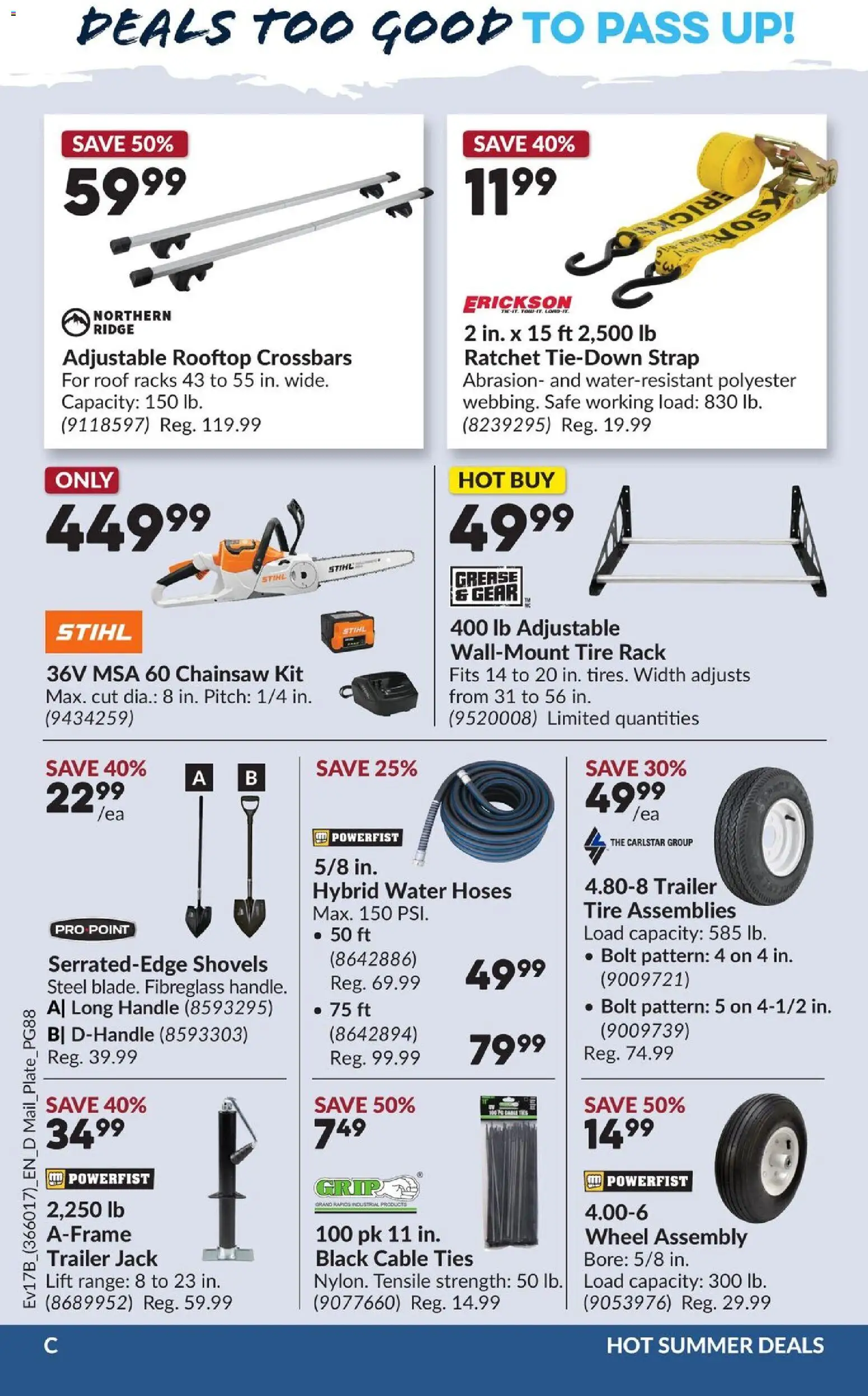 Princess Auto flyer valid from Aug 11, 2026 | Page: 7 | Products: Cable, Ridge