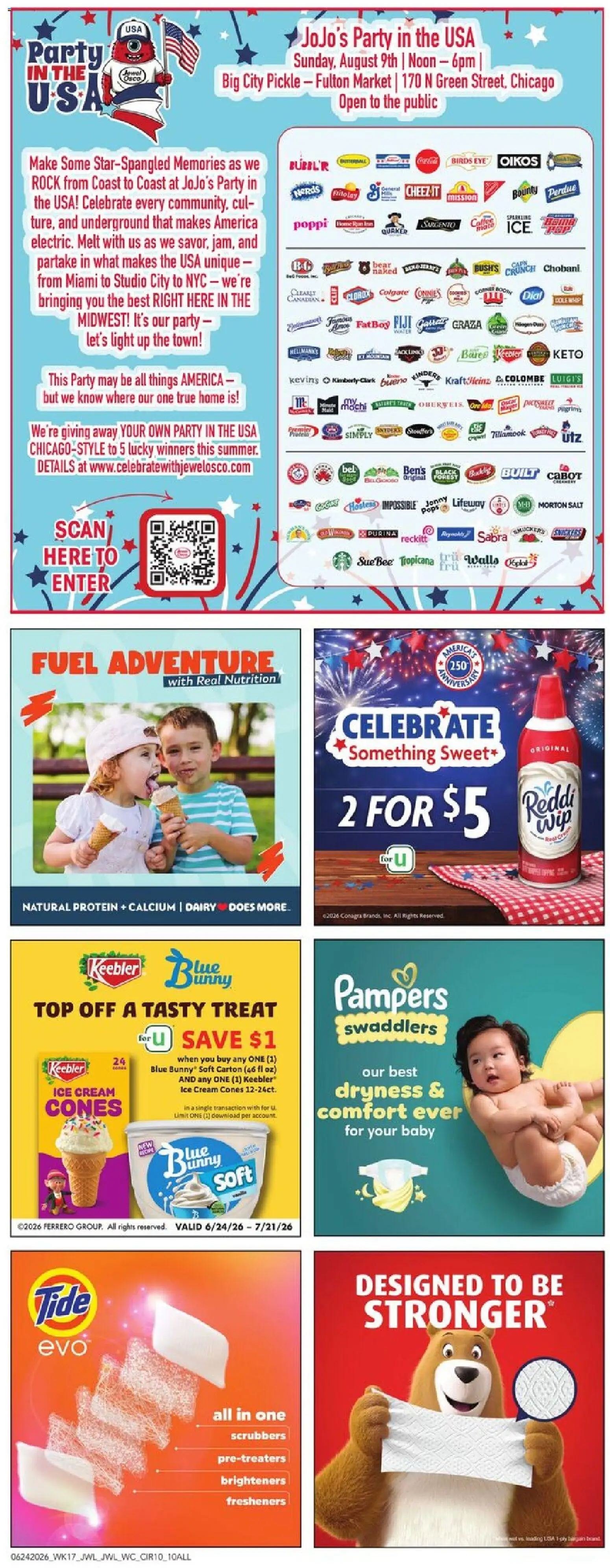 Jewel Osco Weekly Ad - valid from 06/24/2026 | Page: 10 | Products: Cream, Ice cream, Water, Salt