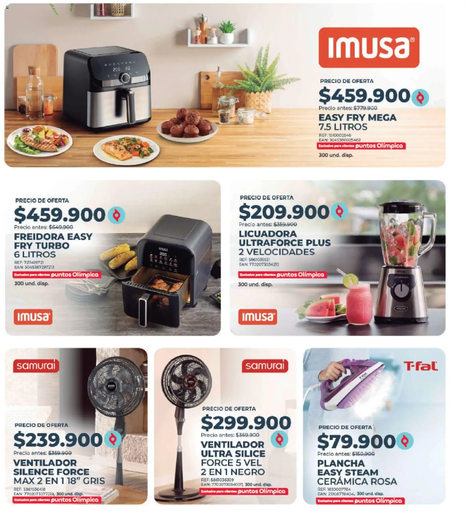 Olímpica revista - valida desde el 30.05.2026 | Página: 24 | Productos: Plancha, Ventilador, Freidora, Cerámica