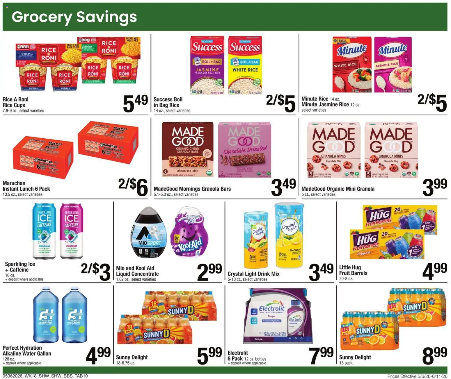 Shaw's Big Book of Savings - valid from 06.05.2026 | Page: 12 | Products: Rice, Sugar, Lemon, Raspberry
