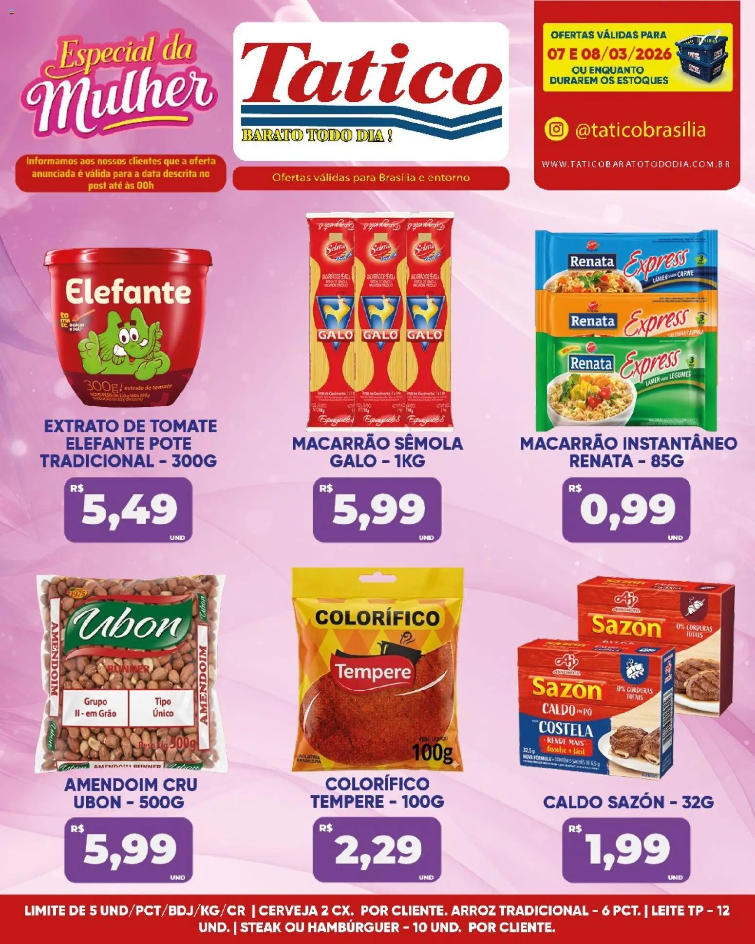 Tatico Folheto - válido de 09.03.2026 | Página: 18 | Produtos: Amendoim, Pó, Cerveja, Arroz
