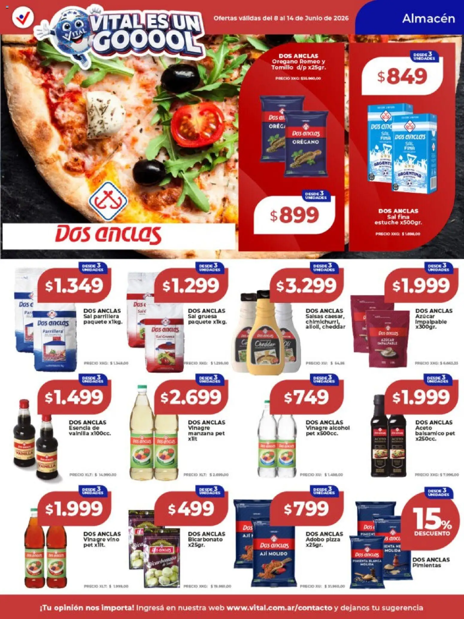 Vital ofertas │ válido desde el 08.06.2026 | Página: 11 | Productos: Estuche, Vino, Orégano, Aji