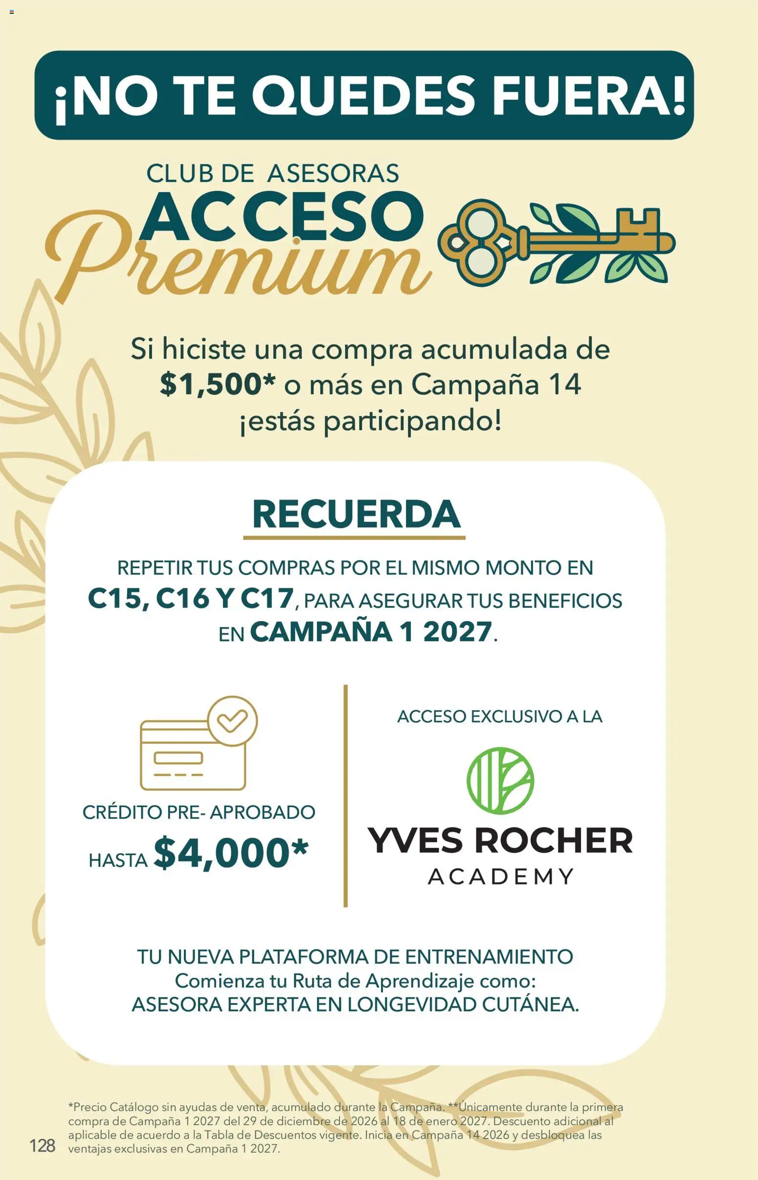 Nuevas ofertas de Yves Rocher válidas en toda la República Mexicana desde el 27/10/2026. ¡Encuentra las mejores ofertas en Yves Rocher campaña 15 2026! | Página: 130