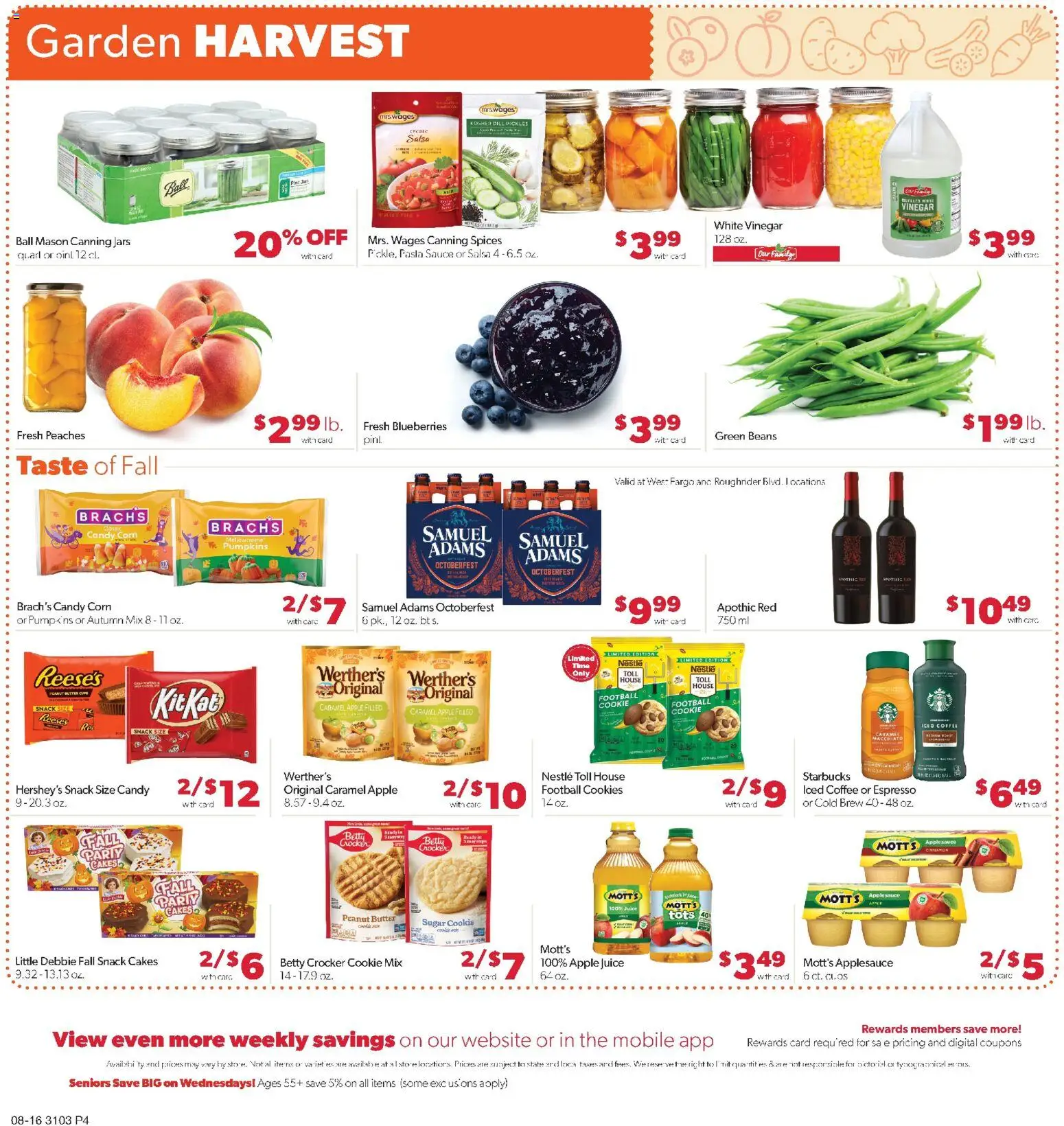Family Fare Weekly Ad - ND - valid from 08/16/2026 | Page: 4 | Products: Juice, Cookies, Sugar, Dill