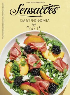 Bistek Supermercados ofertas Sensações Gastronomia - Pré-Visualização do folheto da loja Bistek Supermercados, válido de 02/09/2026