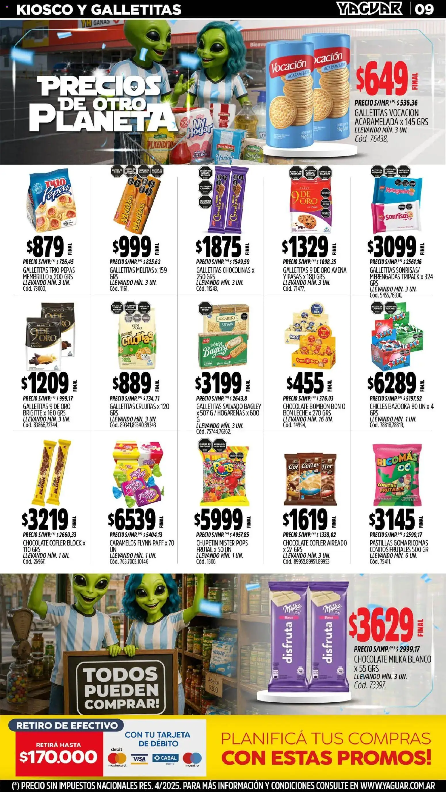 Yaguar - Oferta Semanal Misiones │ válido desde el 29/06/2026 | Página: 10 | Productos: Aceite, Avena, Leche, Chocolate