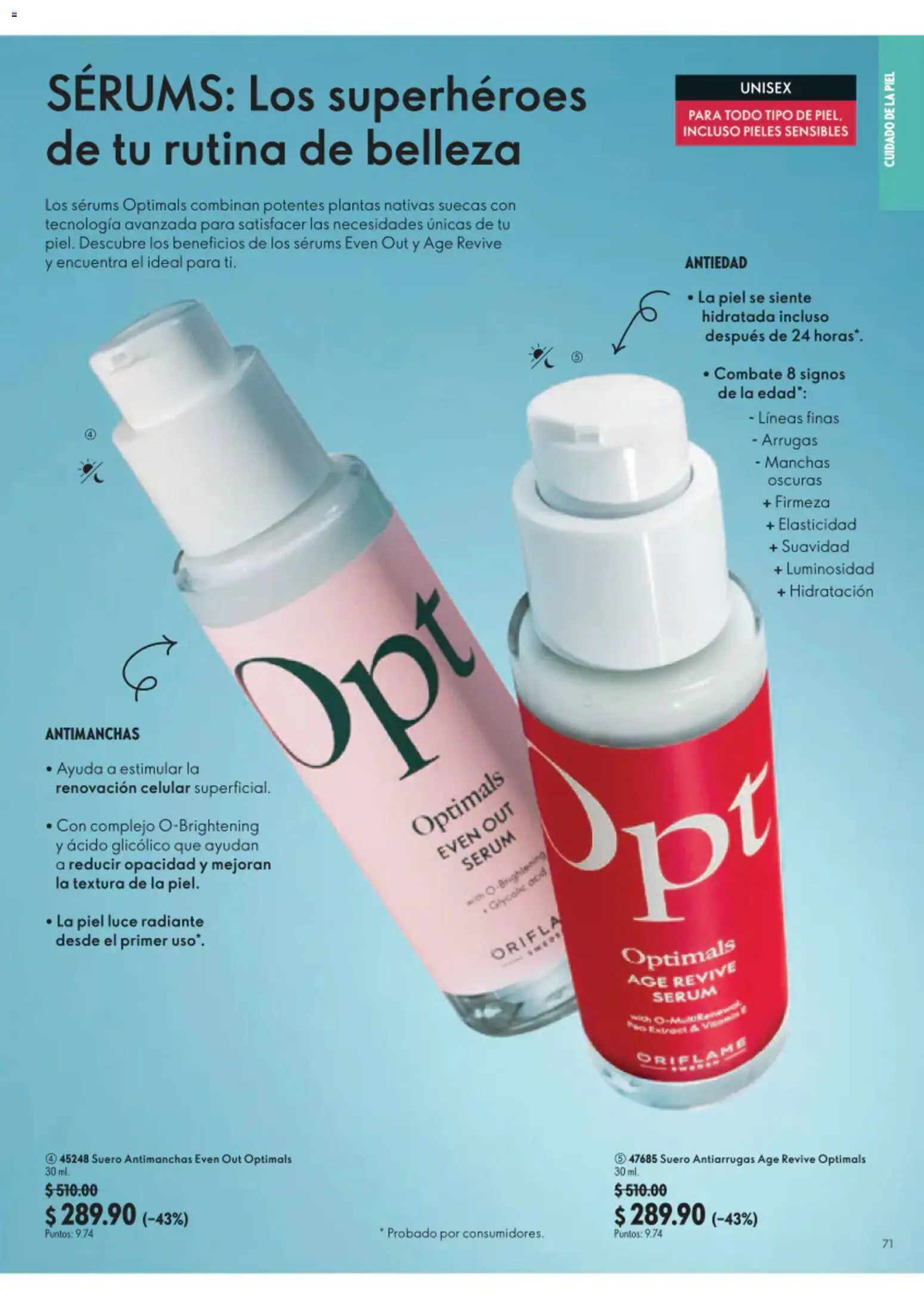 Nuevas ofertas de Oriflame válidas en toda la República Mexicana desde el 22/08/2026. ¡Encuentra las mejores ofertas en Oriflame campaña 12 2026! | Página: 71 | Productos: Serum, Radiante