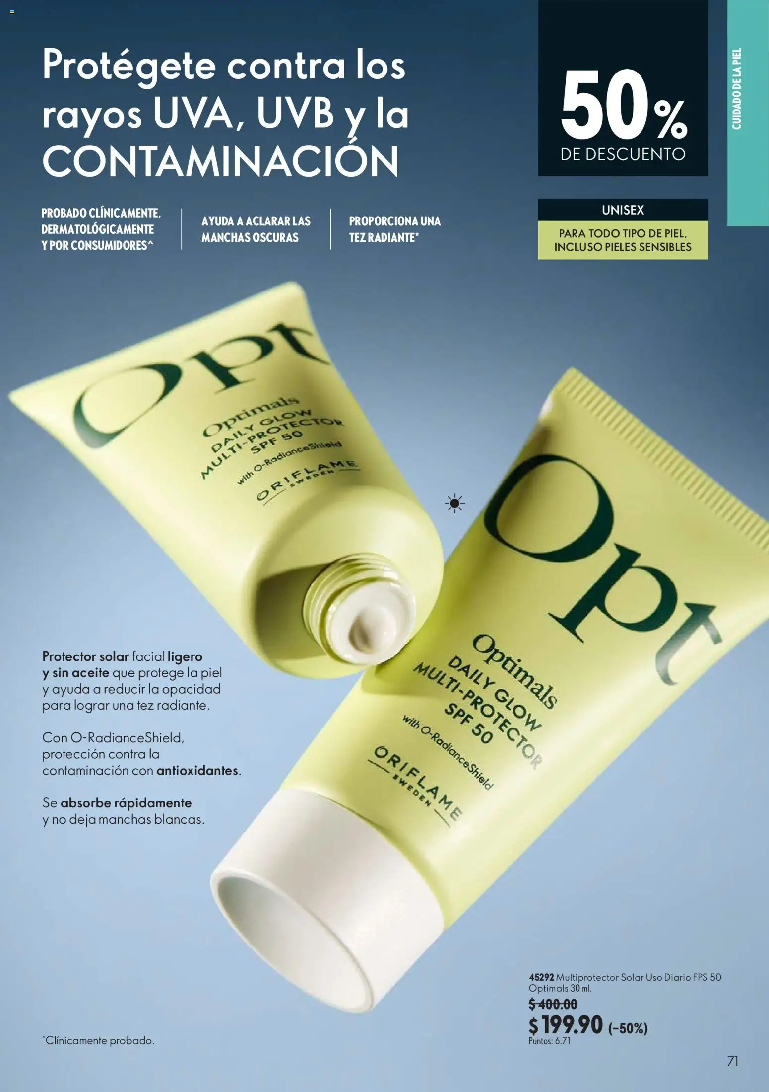 Nuevas ofertas de Oriflame válidas en toda la República Mexicana desde el 22/08/2026. ¡Encuentra las mejores ofertas en Oriflame campaña 12 2026! | Página: 71 | Productos: Serum, Radiante