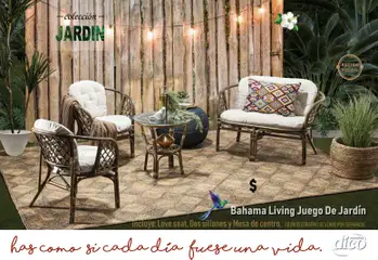 Vista previa de Muebles Dico catálogo Coleccion Jardin, nuevo folleto de la tienda, válido en México a partir del 14.04.2026 | Página: 5 | Productos: Juego, Mesa