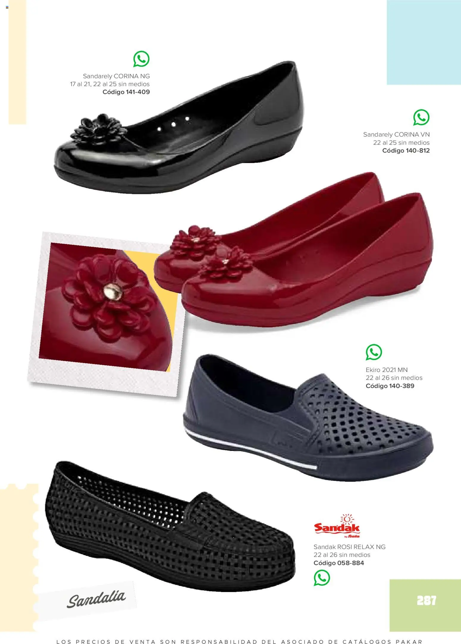 Nuevas ofertas de SC Pakar válidas en toda la República Mexicana desde el 30/01/2026. ¡Encuentra las mejores ofertas en SC Pakar catálogo Primavera / Verano! | Página: 287 | Productos: Bata