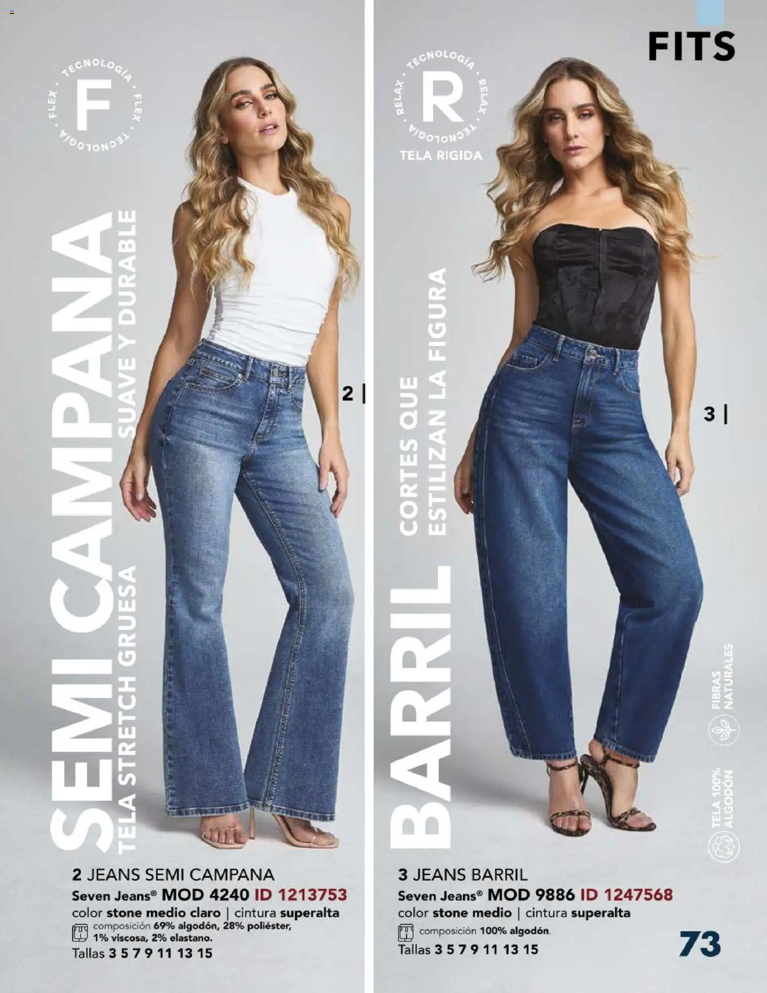 Nuevas ofertas de Price Shoes válidas en toda la República Mexicana desde el 03/08/2026. ¡Encuentra las mejores ofertas en Price Shoes catálogo Jeans! | Página: 73 | Productos: Algodón, Campana