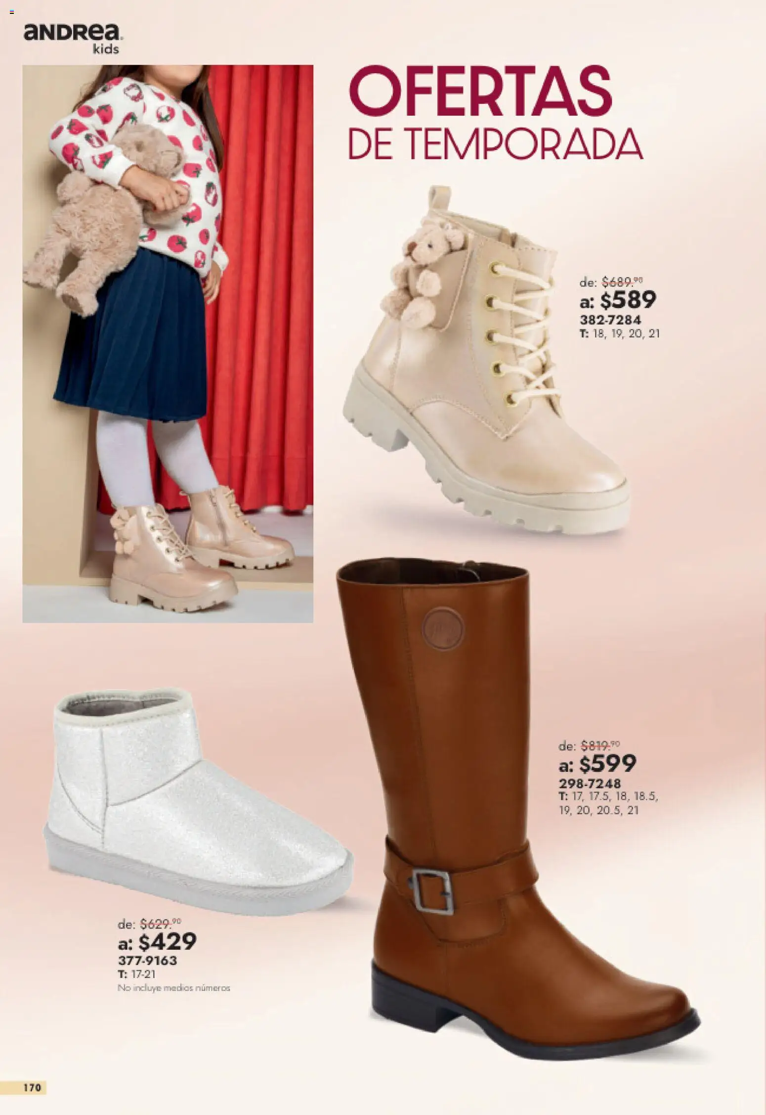 Nuevas ofertas de Andrea válidas en toda la República Mexicana desde el 26/07/2026. ¡Encuentra las mejores ofertas en Andrea catálogo Outlet! | Página: 170