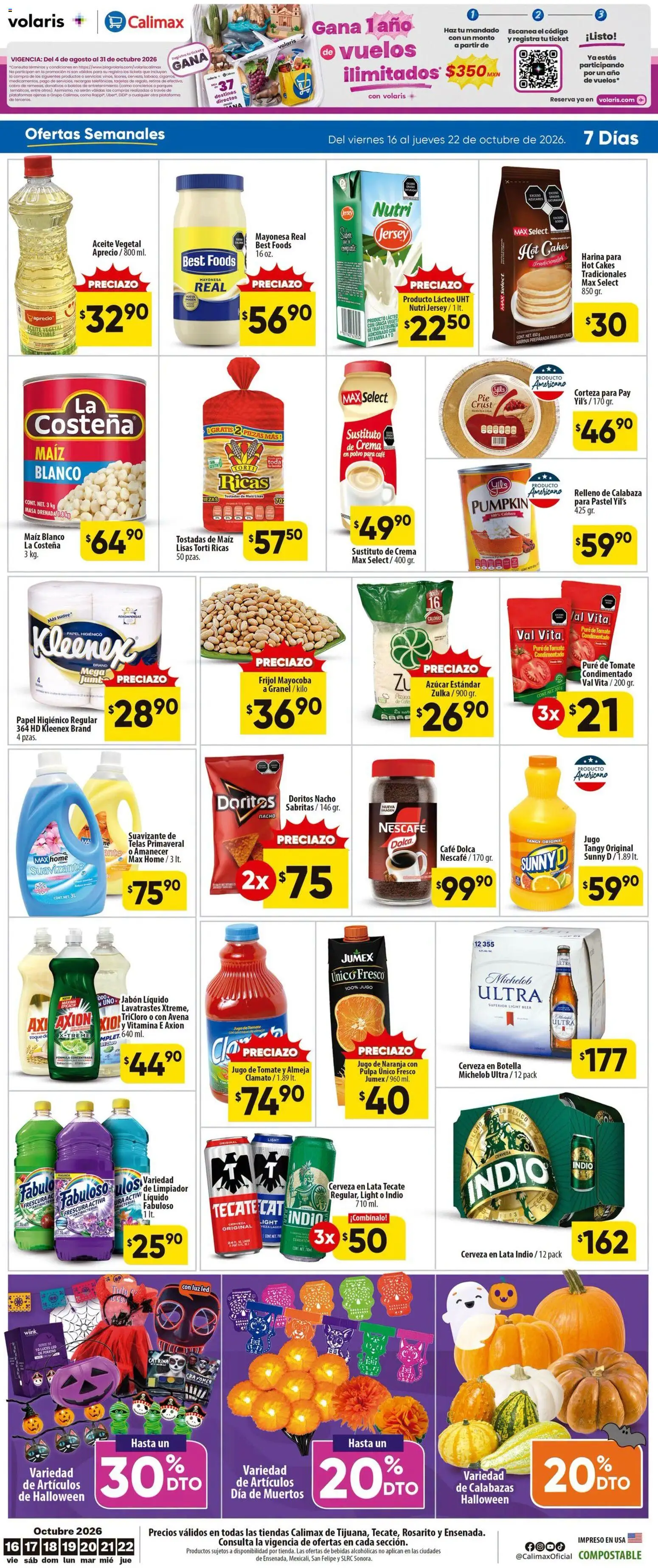 Nuevas ofertas de Calimax válidas en toda la República Mexicana desde el 16/10/2026. ¡Encuentra las mejores ofertas en Calimax folleto! | Página: 6