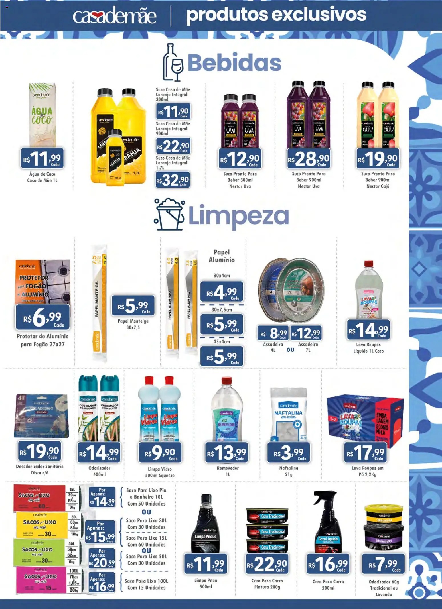 Royal Supermercados Folheto - válido de 03/08/2026 | Página: 7 | Produtos: Uva, Pneus, Roupas, Cera