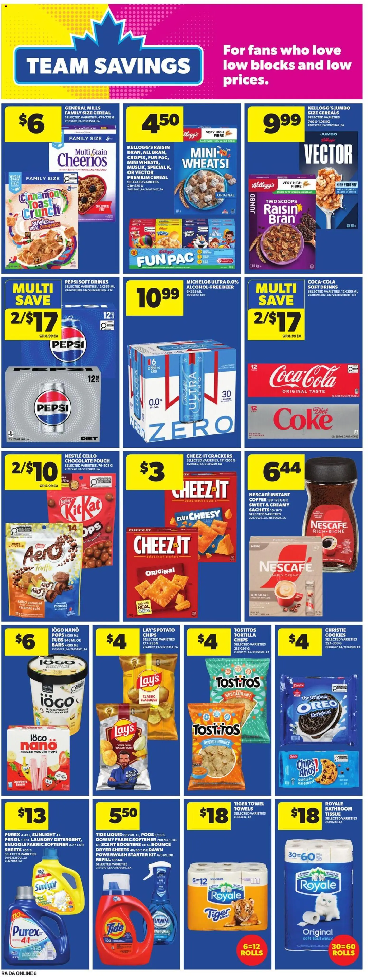 Atlantic Superstore flyer valid from 11.06.2026 | Page: 15 | Products: Cereals, Dryer, Fabric softener, Coffee