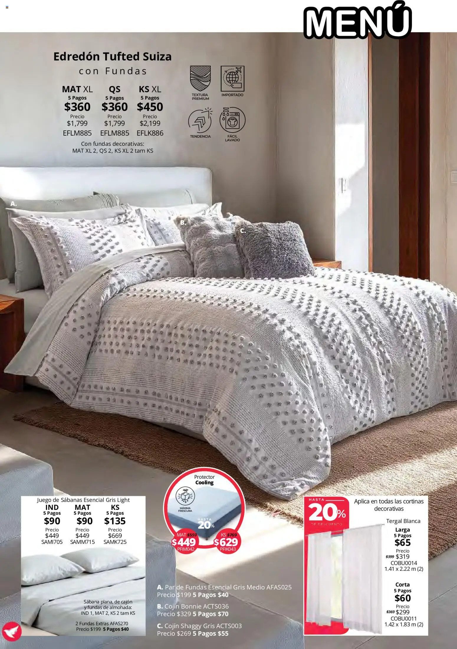 Nuevas ofertas de Colchas Concord válidas en toda la República Mexicana desde el 15/10/2026. ¡Encuentra las mejores ofertas en Colchas Concord catálogo! | Página: 32