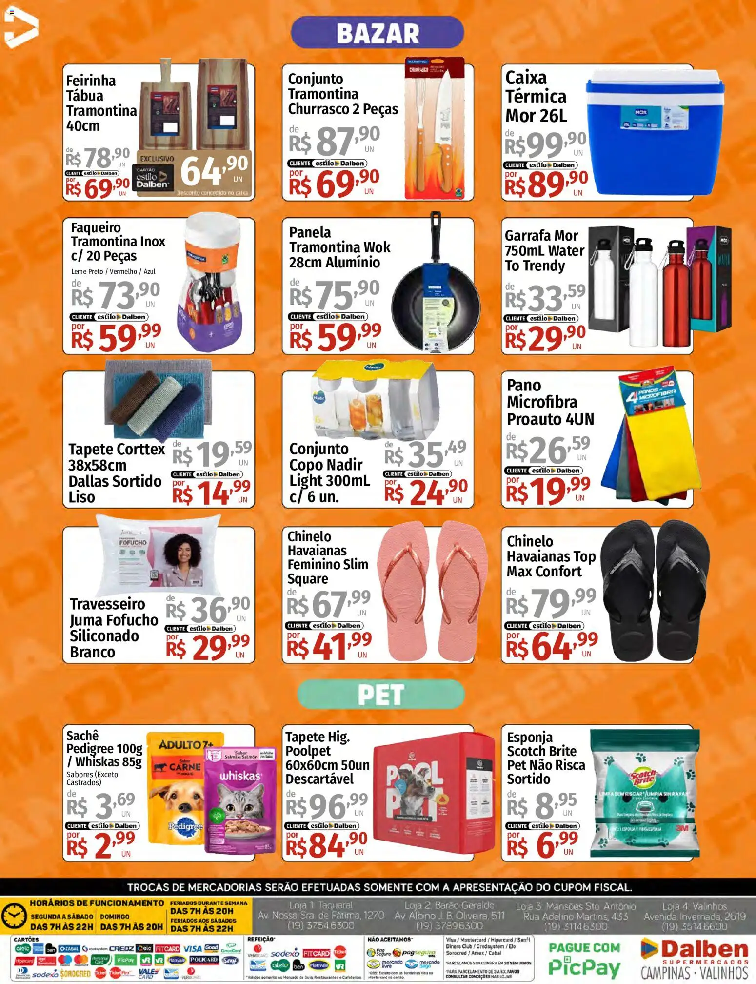 Supermercado Dalben Folheto - válido de 28/08/2026 | Página: 14 | Produtos: Panela, Caixa, Tapete, Tábua