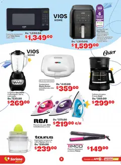 Vista previa de Soriana Más útiles más ahorro Mercado Nacional, nuevo folleto de la tienda, válido en México a partir del 20/07/2026 | Página: 8 | Productos: Sandwichera, Freidora de aire, Licuadora, Jarra