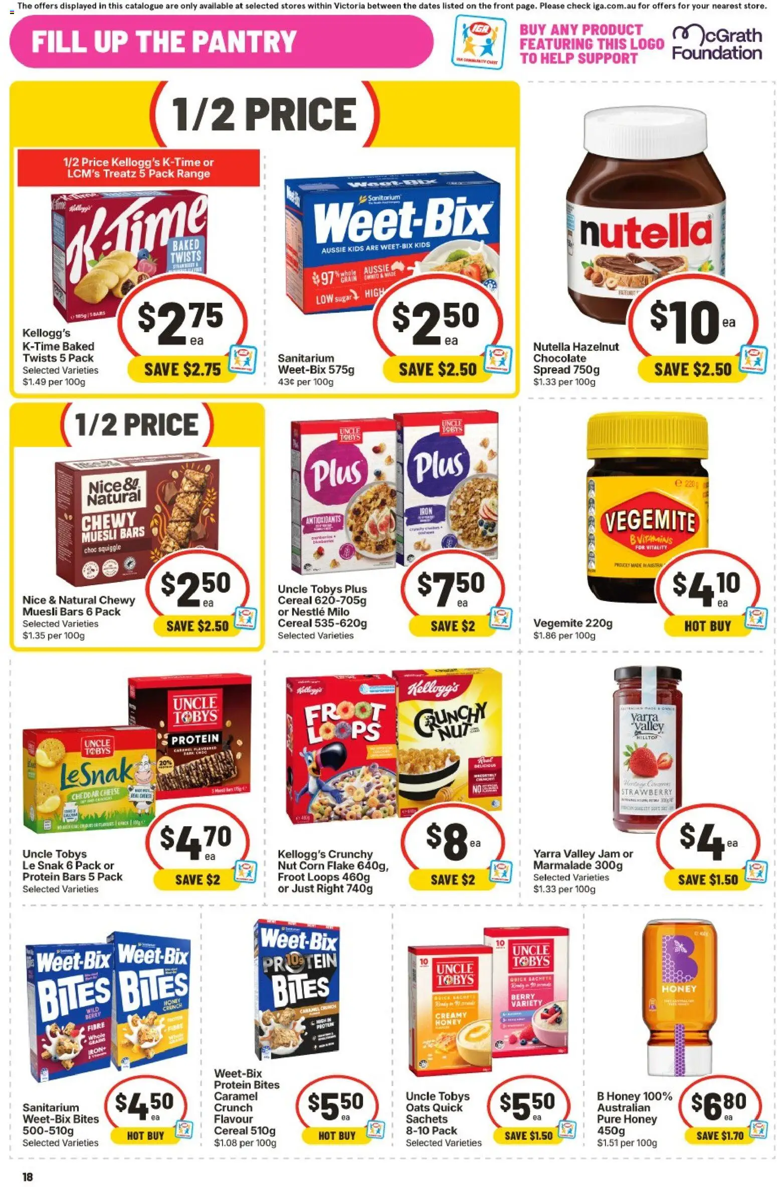 IGA catalogue - valid from 23/09/2026 | Page: 18 | Products: Drinks, Water, Sprite, Coconut