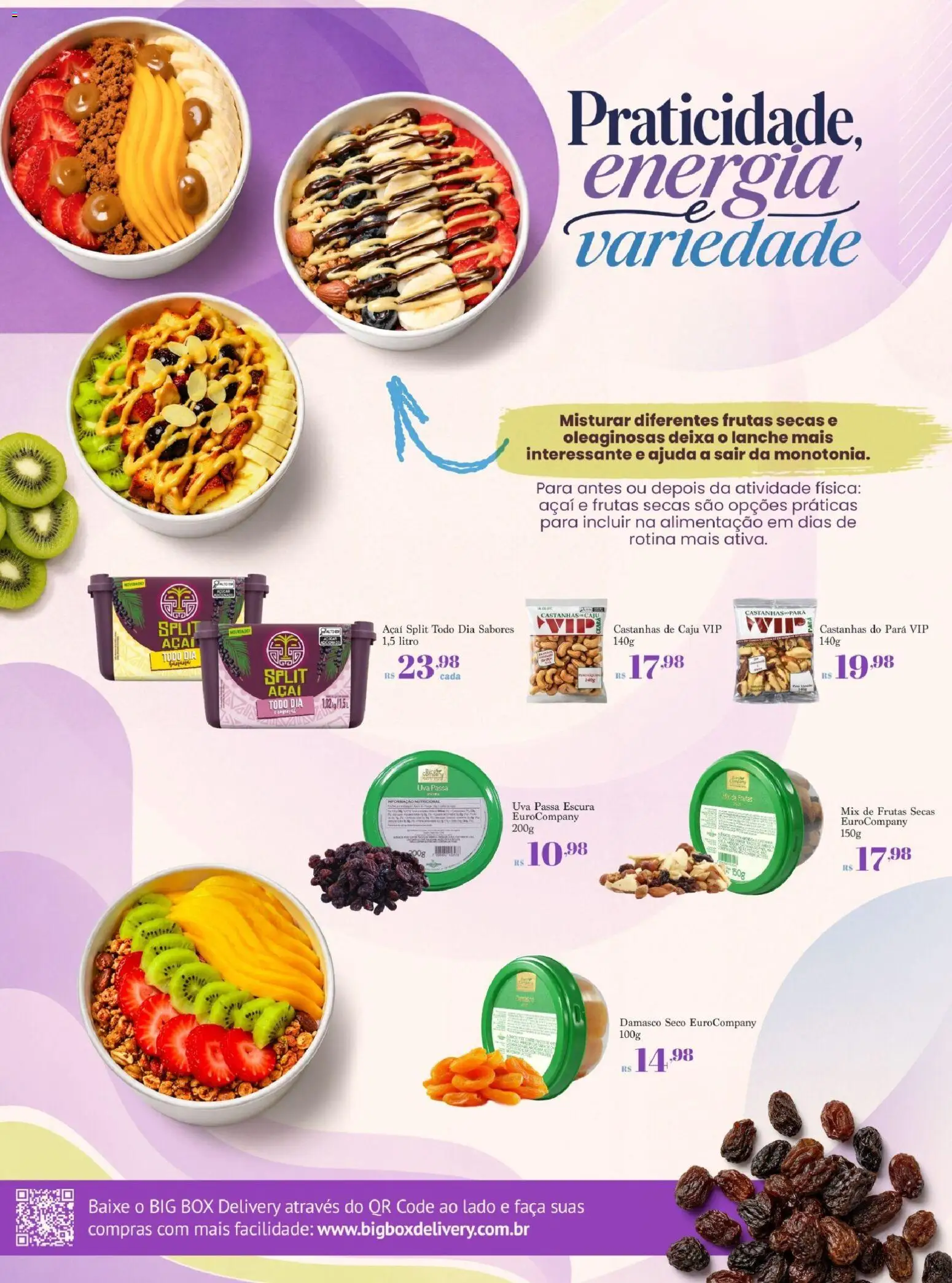 Big Box Folheto - válido de 02/09/2026 | Página: 8 | Produtos: Castanhas, Frutas secas, Faca, Uva passa
