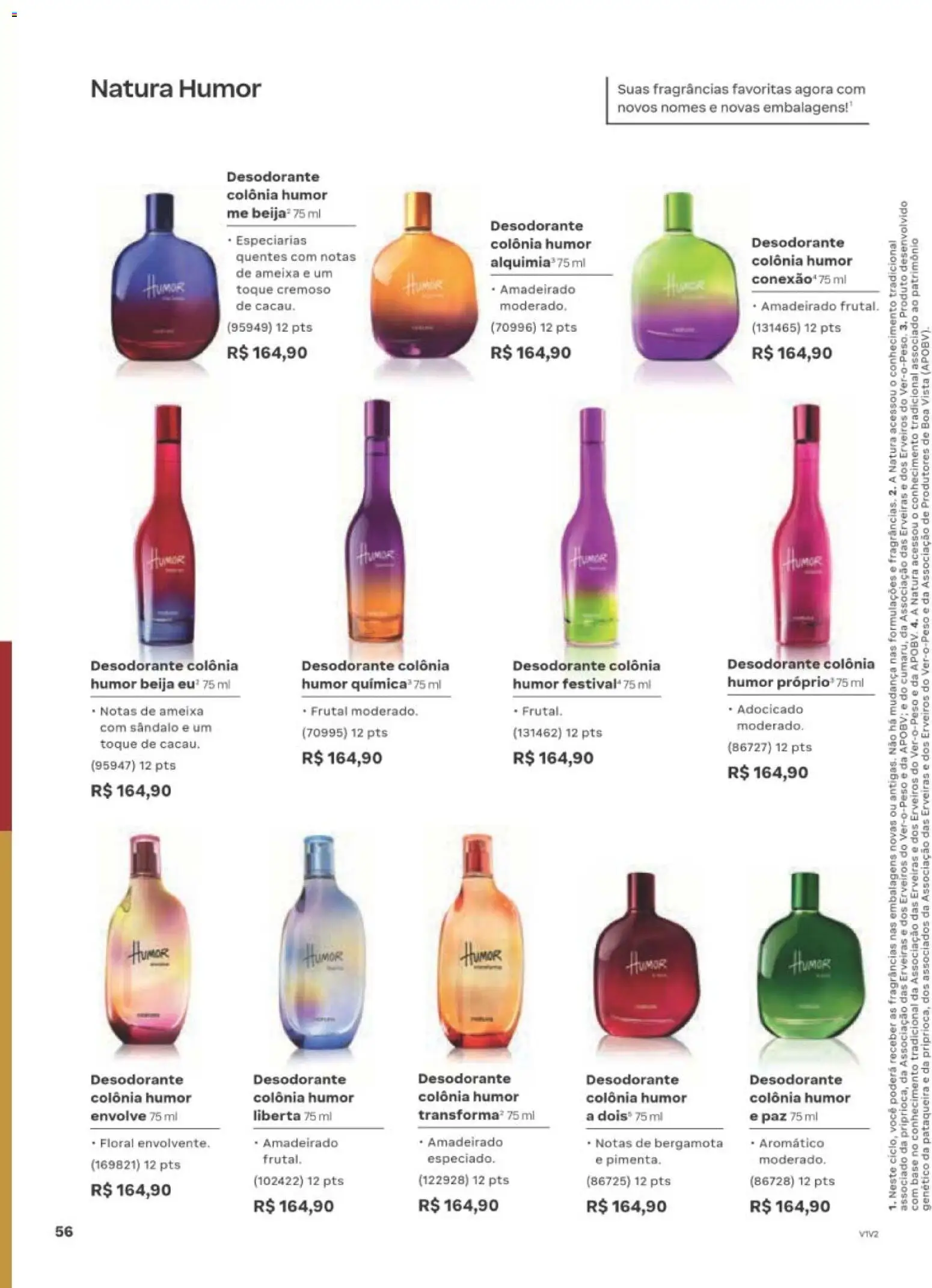 Natura Folheto - válido de 10/08/2026 | Página: 57 | Produtos: Bergamota, Desodorante, Ameixa