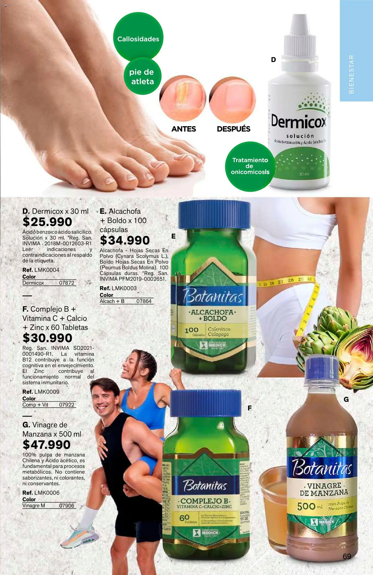 Leonisa revista - valida desde el 15/07/2026 | Página: 69 | Productos: Manzana, Polvo, Vinagre