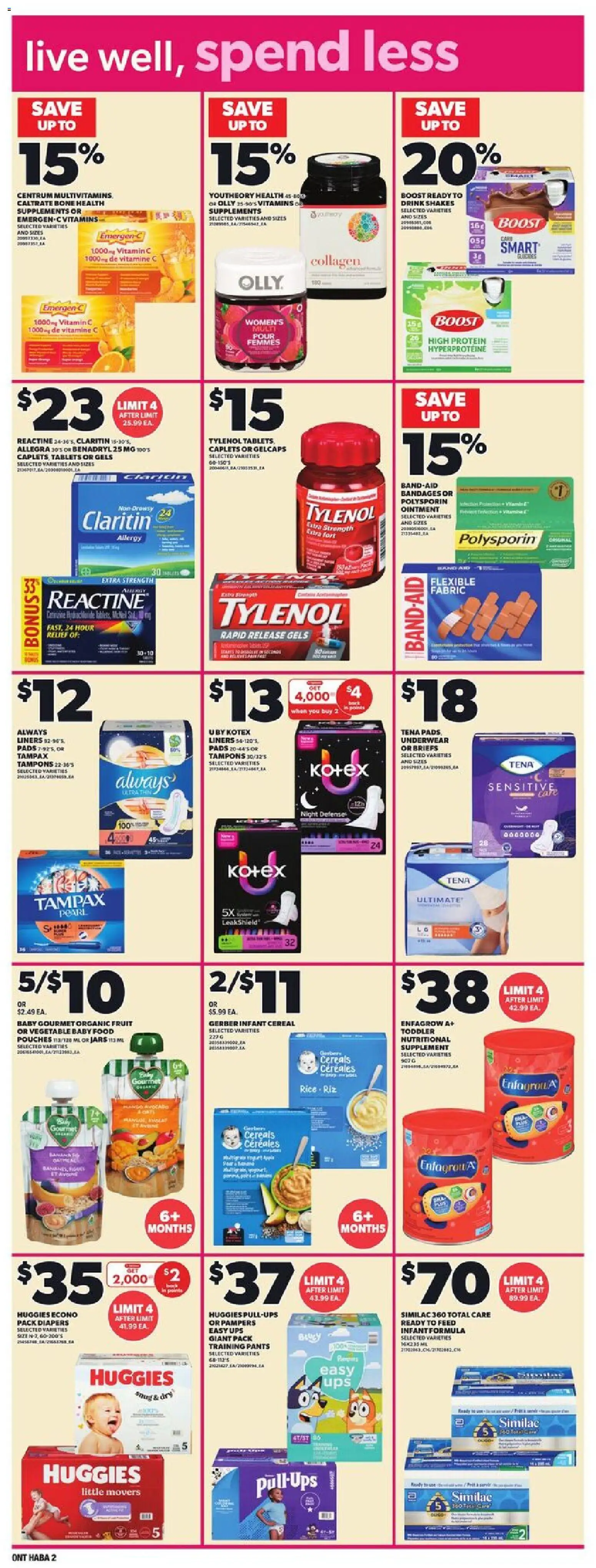 Zehrs flyer valid from May 7, 2026 | Page: 15 | Products: Fruit, Diapers, Underwear, Protein