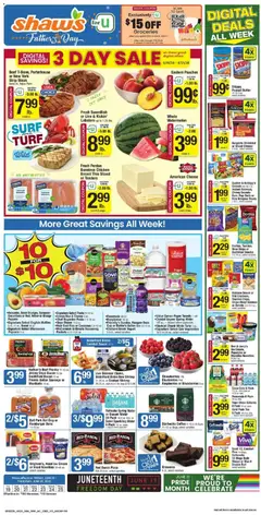 Preview of Shaw's weekly ads valid from 19.06.2026