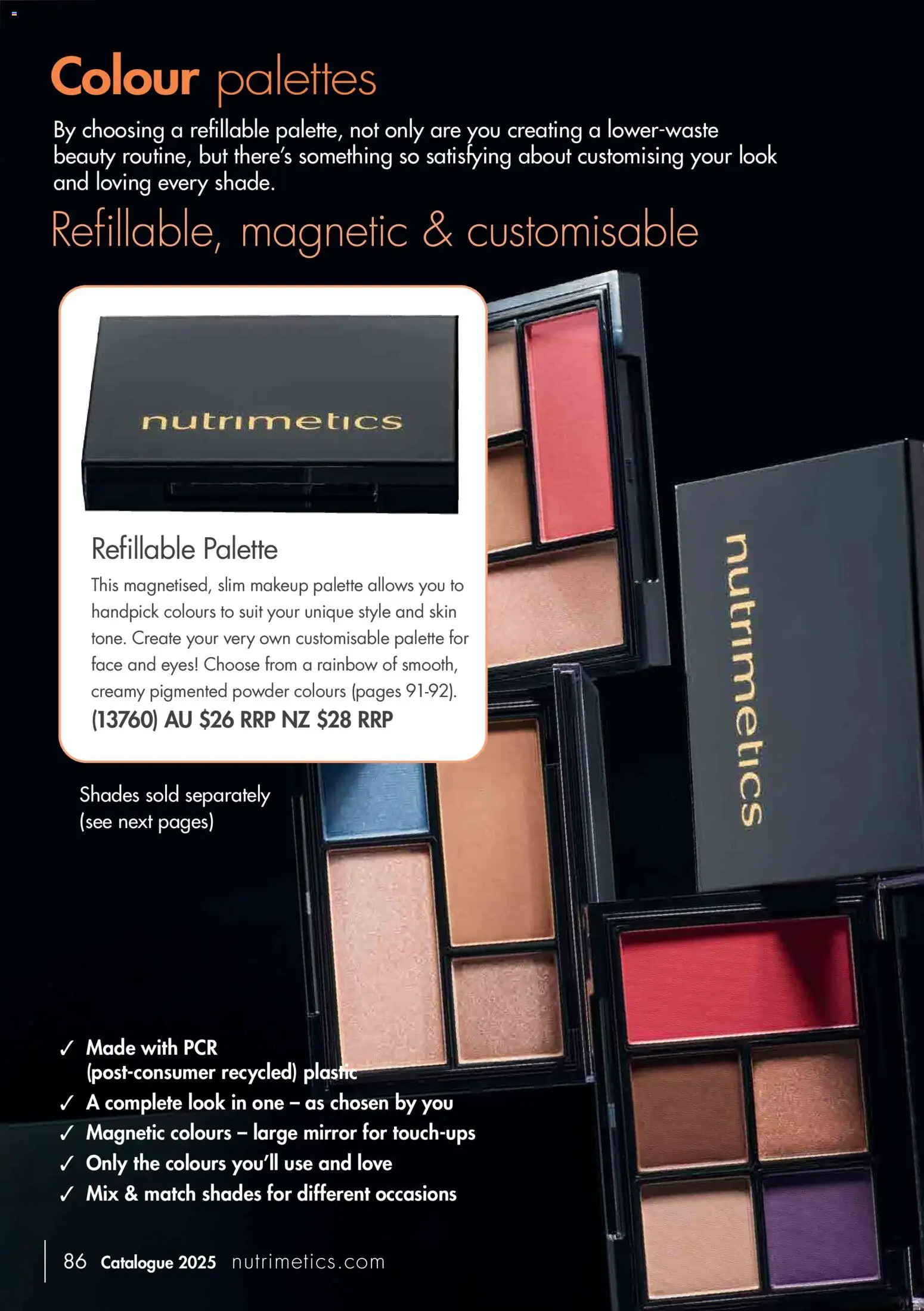 Nutrimetics catalogue - valid from 01/01/2026 | Page: 86 | Products: Mirror, Powder, Makeup, Suit