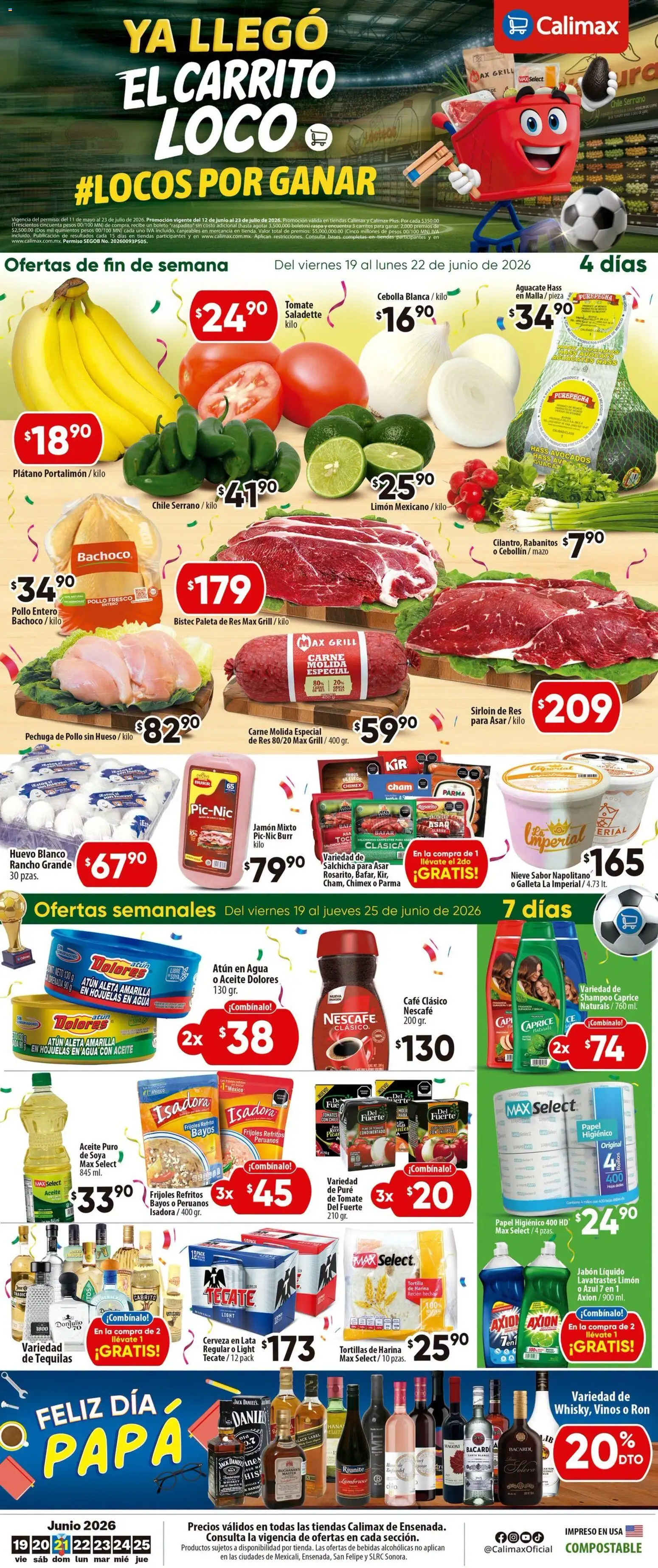 Nuevas ofertas de Calimax válidas en toda la República Mexicana desde el 19.06.2026. ¡Encuentra las mejores ofertas en Calimax folleto Ensenada! | Página: 5