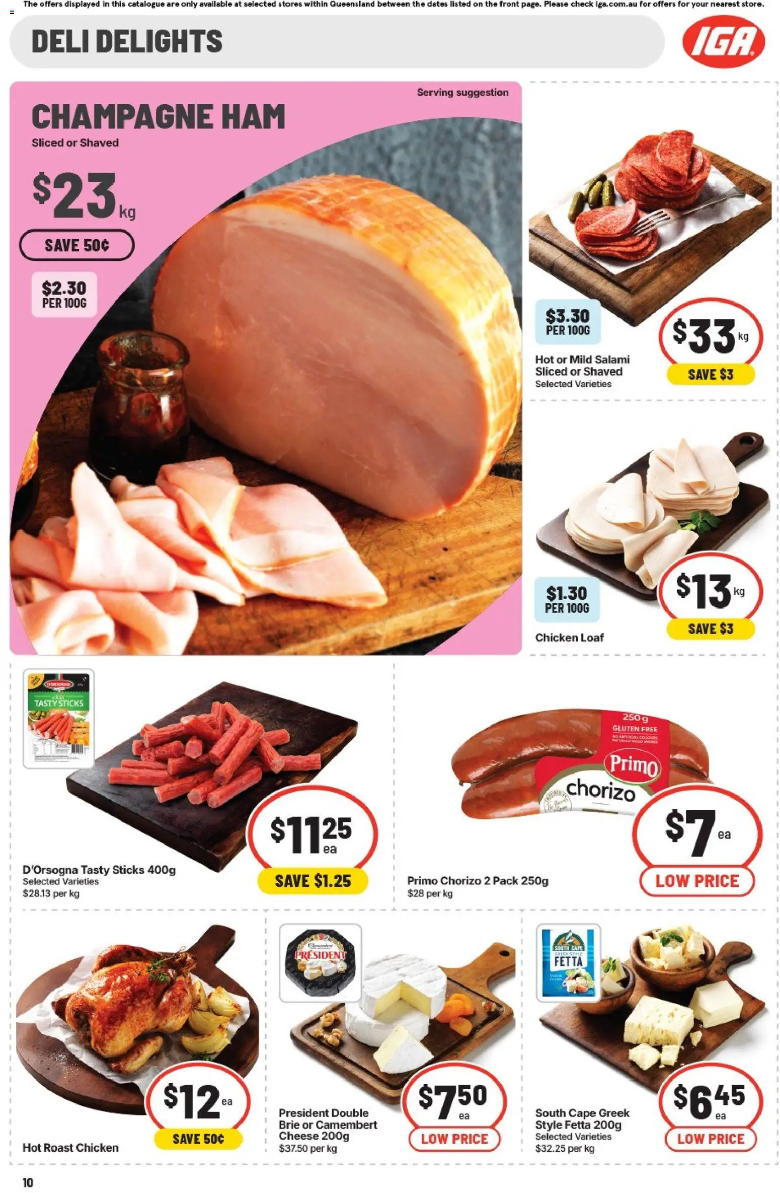 IGA catalogue - valid from 20.05.2026 | Page: 11 | Products: Cheese, Salami, Ham, Chicken