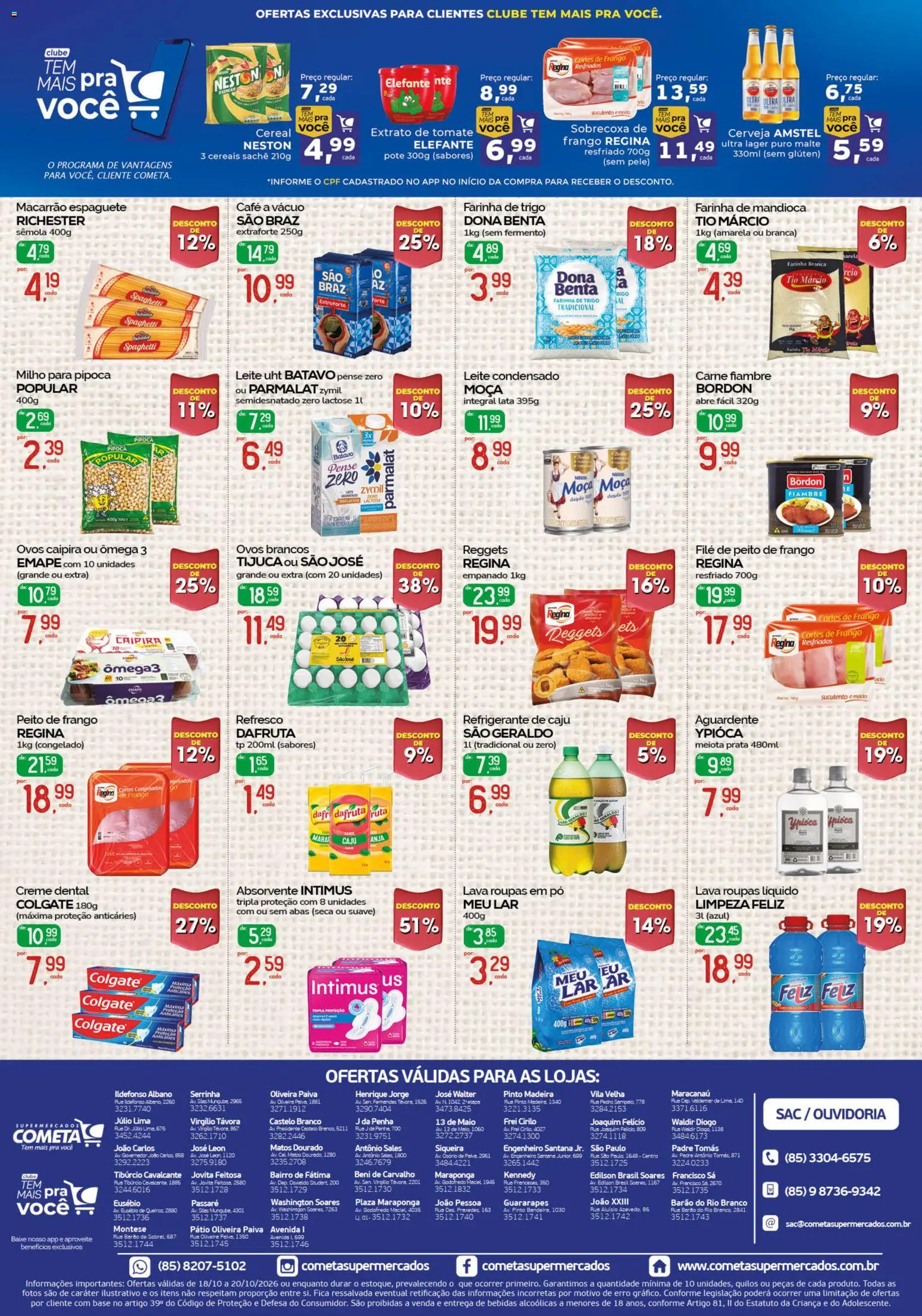 Cometa Supermercados Folheto - válido de 18/10/2026 | Página: 2