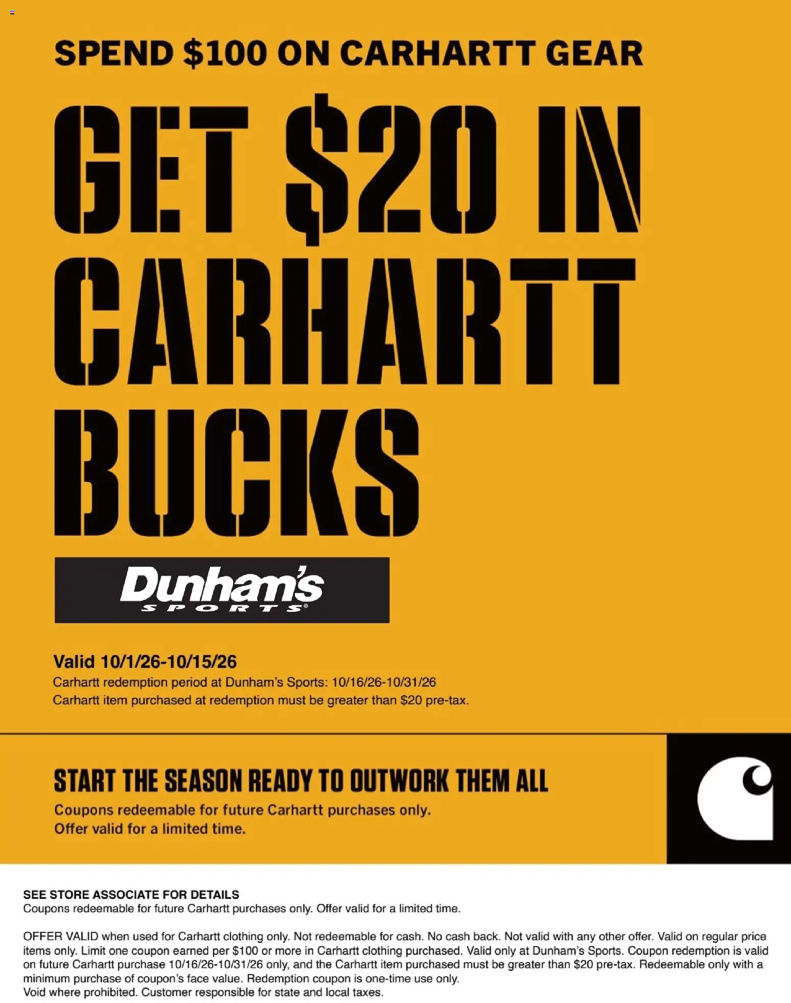 Dunham's Sports Carhartt - valid from 10/01/2026 | Page: 2