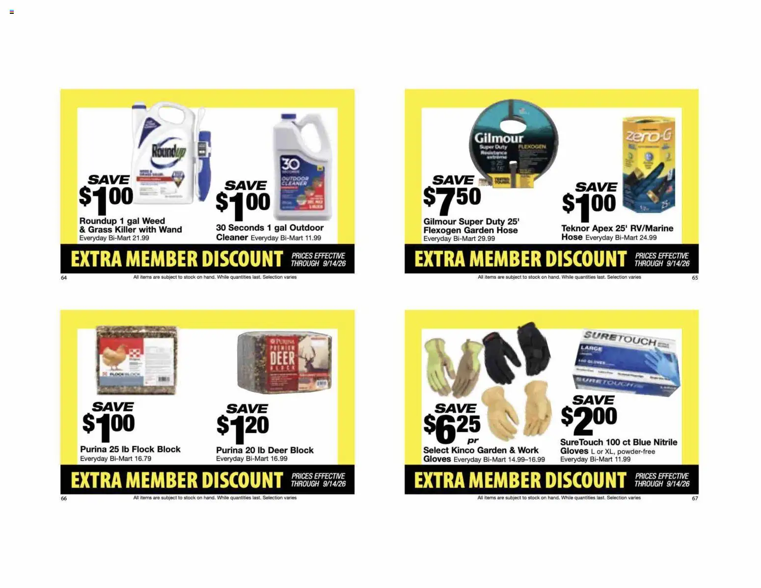 Bi-Mart Extra Member Discount Book - valid from 08/24/2026 | Page: 18 | Products: Gloves