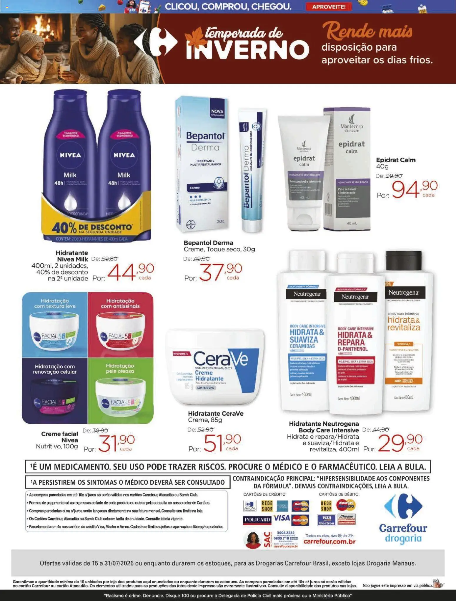 Carrefour Folheto - válido de 15/07/2026 | Página: 2 | Produtos: Celular, Creme, Vitamina c, Body