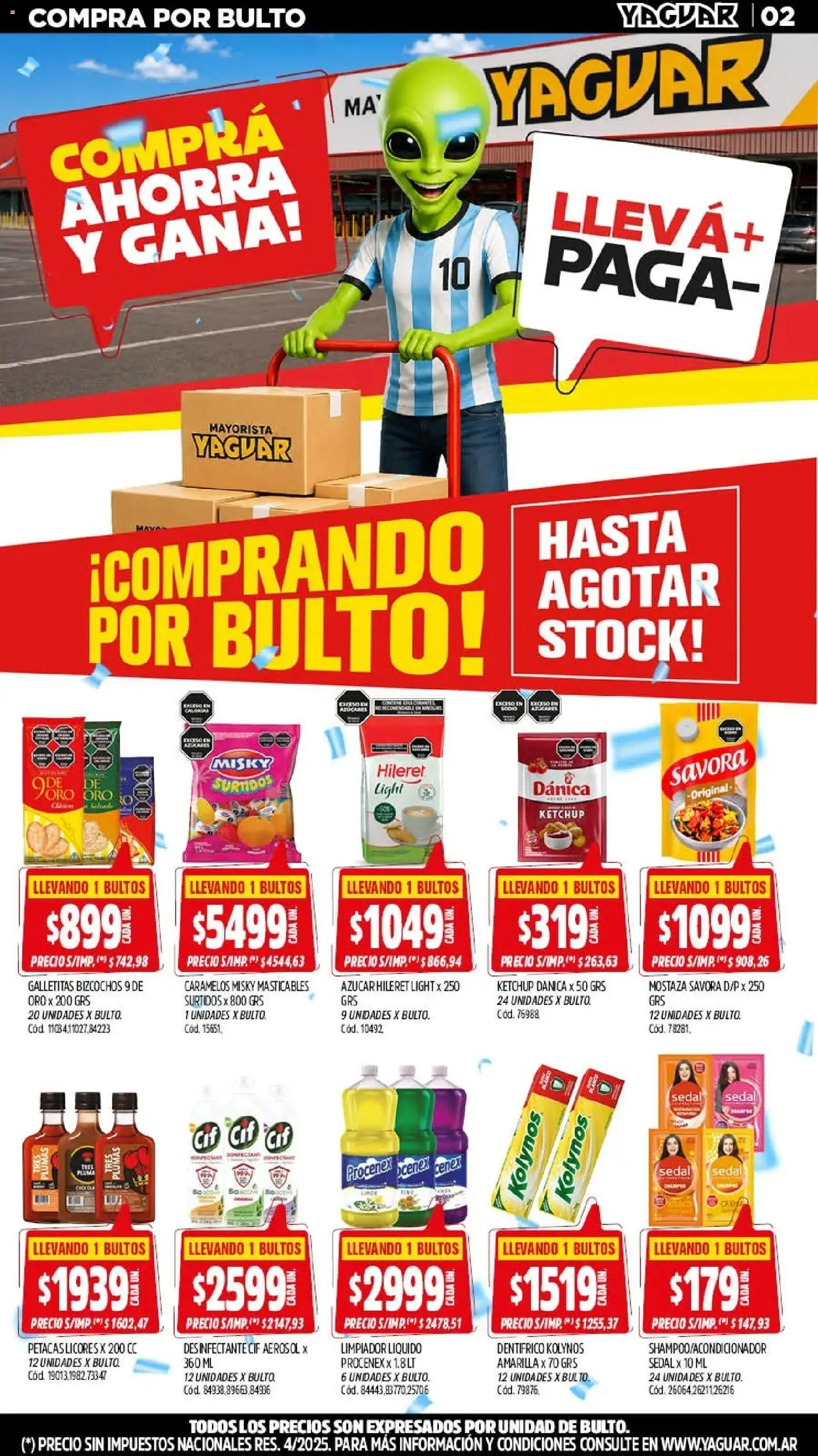 Yaguar - Oferta Semanal Salta │ válido desde el 06/07/2026 | Página: 3 | Productos: Galletitas, Azucar, Limpiador, Bizcochos
