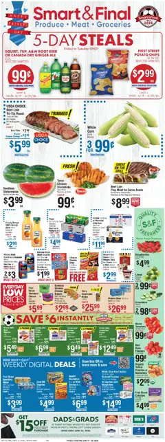 Preview of Smart & Final weekly ads valid from 19.06.2026