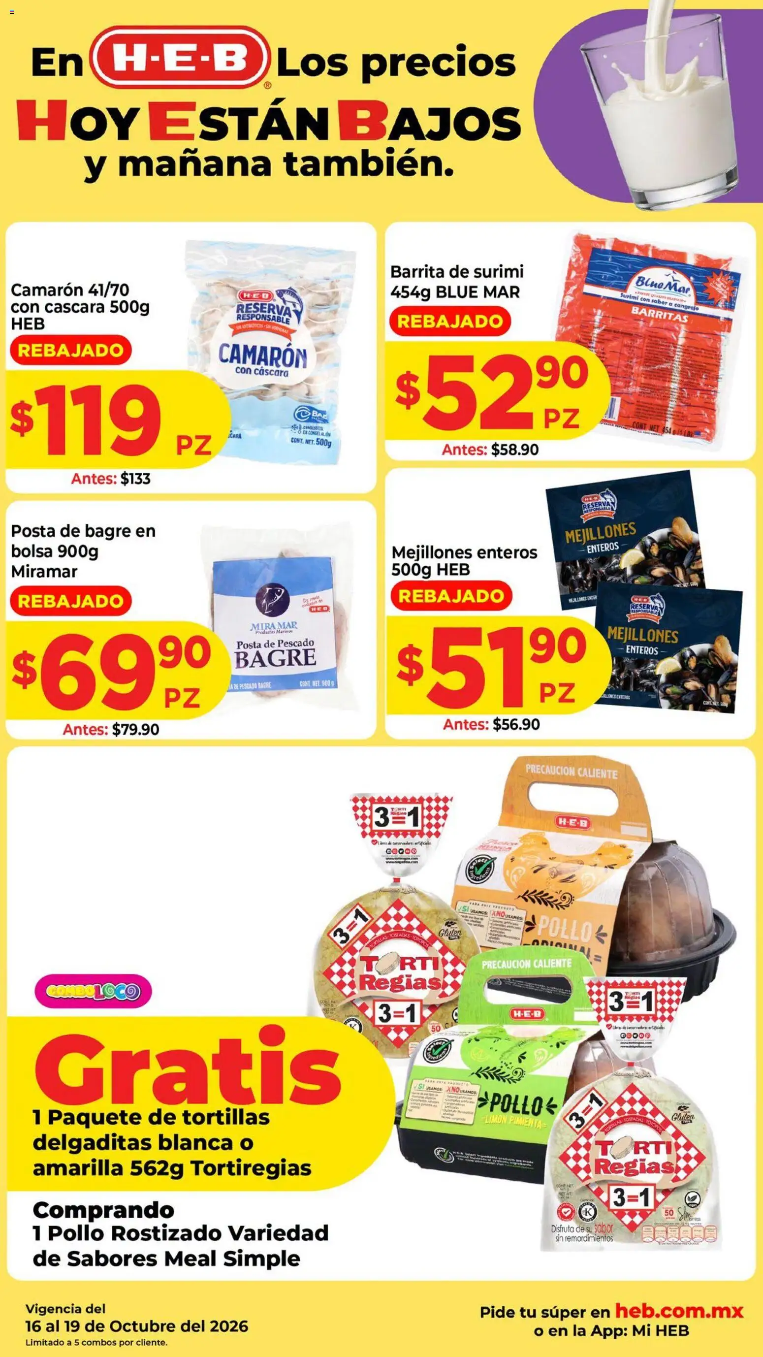 Nuevas ofertas de H-E-B válidas en toda la República Mexicana desde el 16/10/2026. ¡Encuentra las mejores ofertas en H-E-B folleto! | Página: 4
