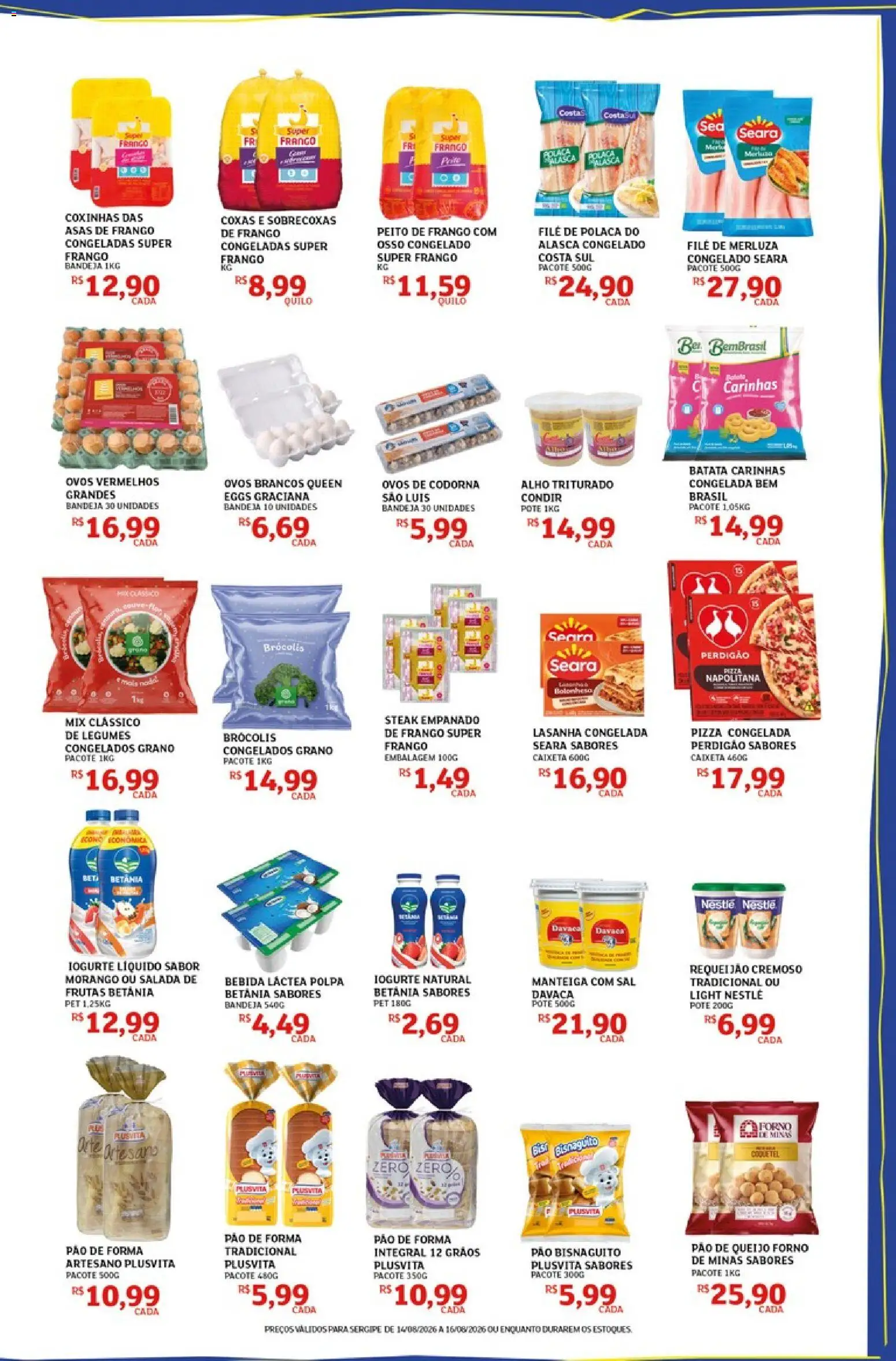 Assaí Atacadista Folheto - válido de 14/08/2026 | Página: 3 | Produtos: Forno, Pão, Frango, File de polaca