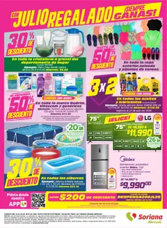 Vista previa de Soriana Julio Regalado Mercado Nacional, nuevo folleto de la tienda, válido en México a partir del 24/07/2026 | Página: 8 | Productos: Desodorante, Refrigerador, Algodón, Ropa
