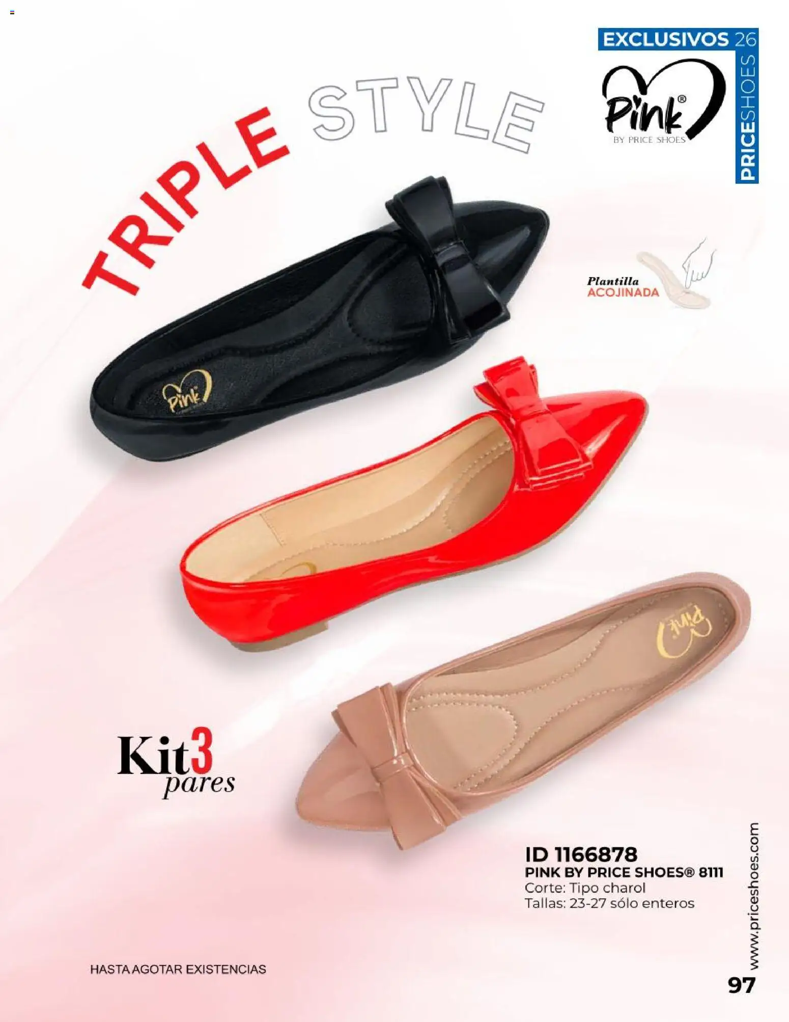 Nuevas ofertas de Price Shoes válidas en toda la República Mexicana desde el 09.05.2026. ¡Encuentra las mejores ofertas en Price Shoes catálogo Exclusivos! | Página: 97