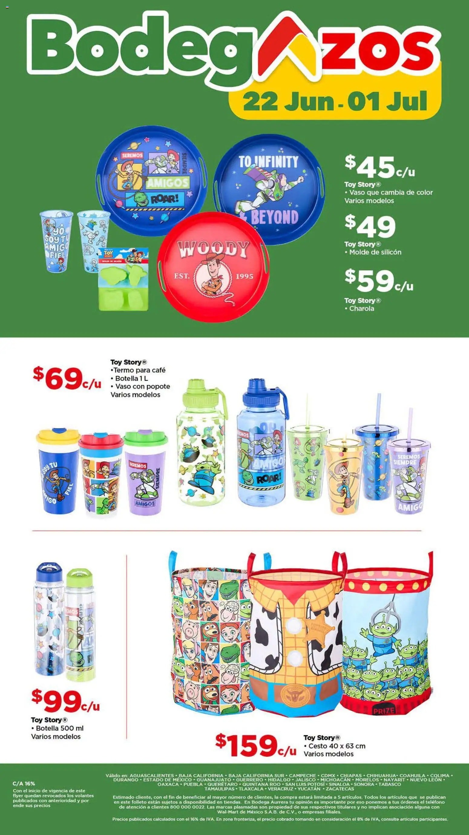 Nuevas ofertas de Bodega Aurrerá válidas en toda la República Mexicana desde el 22/06/2026. ¡Encuentra las mejores ofertas en Bodega Aurrerá folleto Bodegazos! | Página: 12
