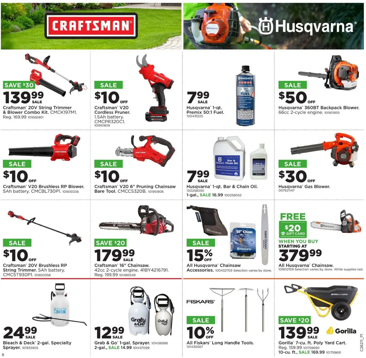Mills Fleet Farm Weekly Ad - valid from 18.05.2026 | Page: 11 | Products: Chainsaw, Oil, Backpack, Blower