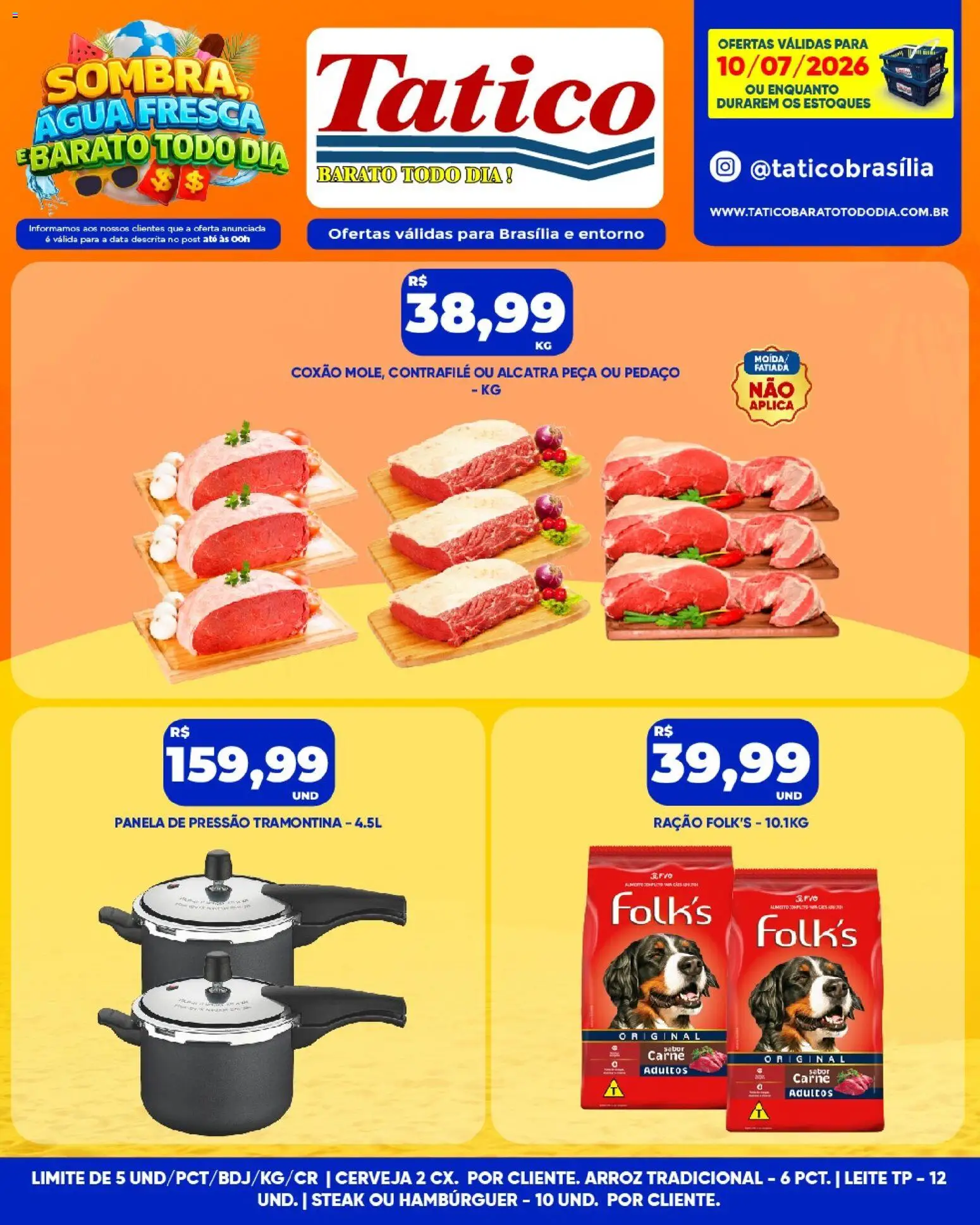 Tatico Folheto - válido de 11/07/2026 | Página: 21 | Produtos: Panela, Leite, Cerveja, Carne